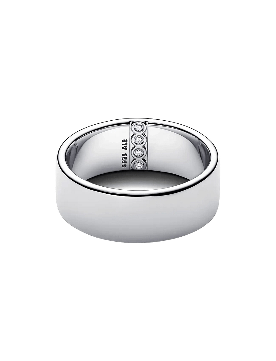 Pandora - Engravable Wide Band Ring - rings - clear - 2