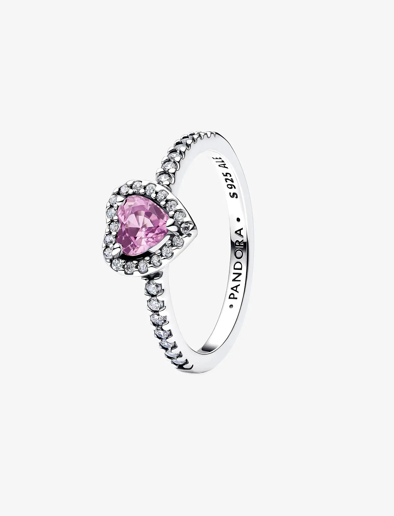 Pandora - Elevated Light Purple Heart Ring - ringe - purple - 1