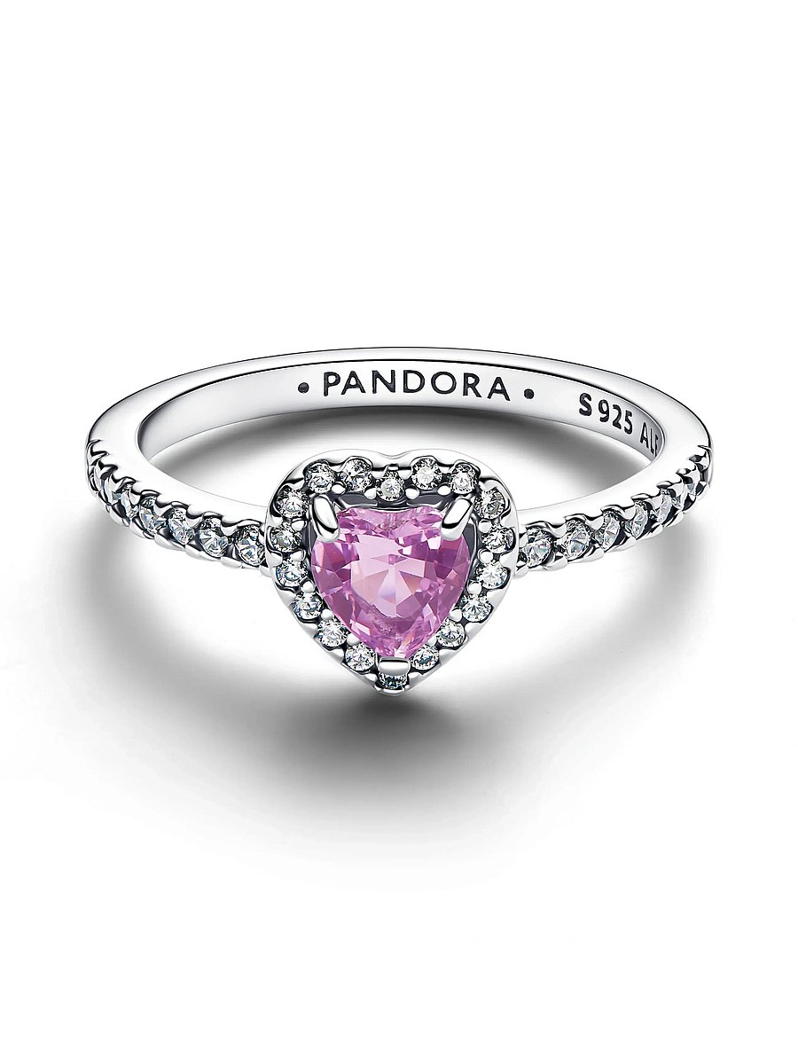Pandora - Elevated Light Purple Heart Ring - ringe - purple - 2