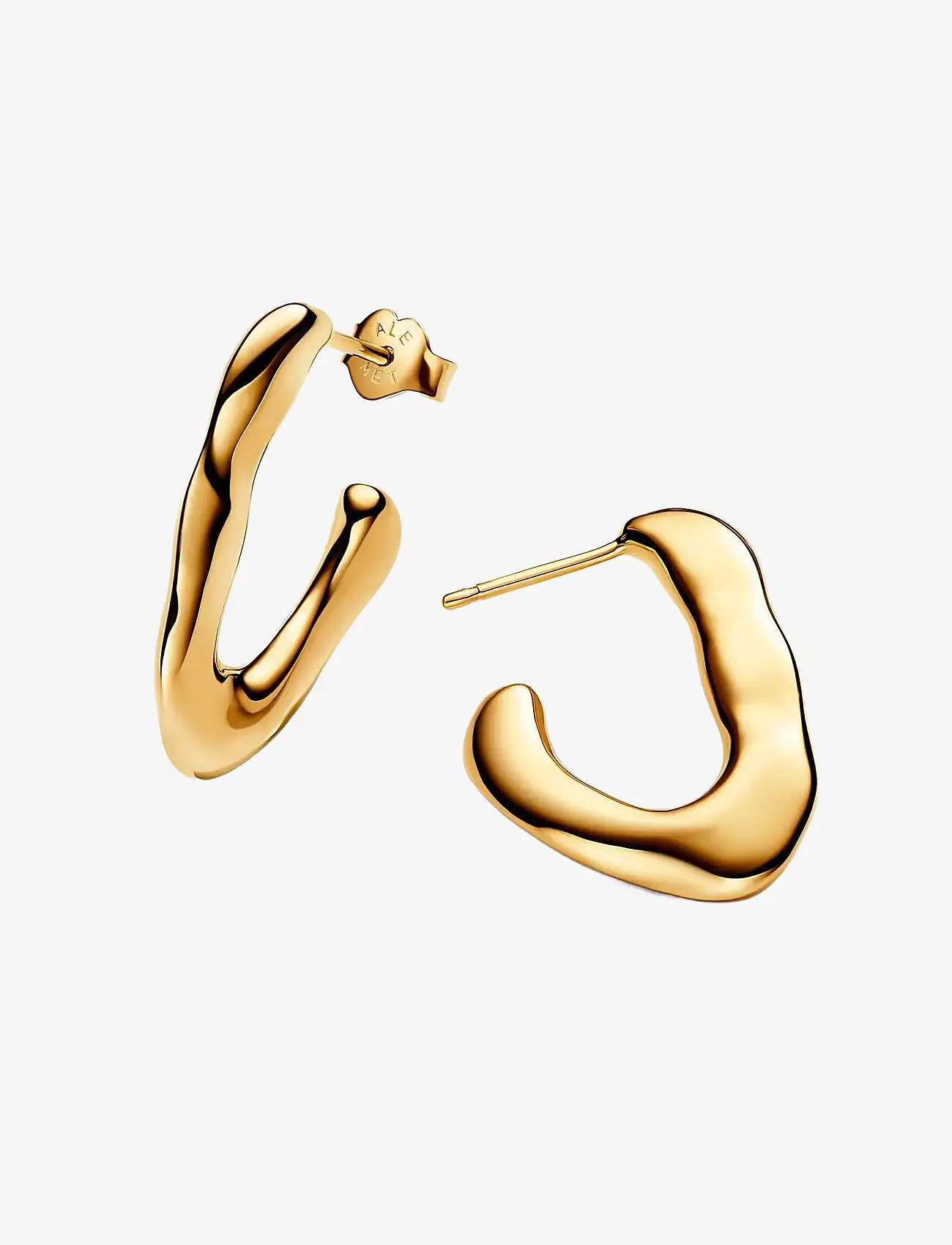 Pandora - 14k Gold-plated hoop earrings - hoops kõrvarõngad - no color - 1