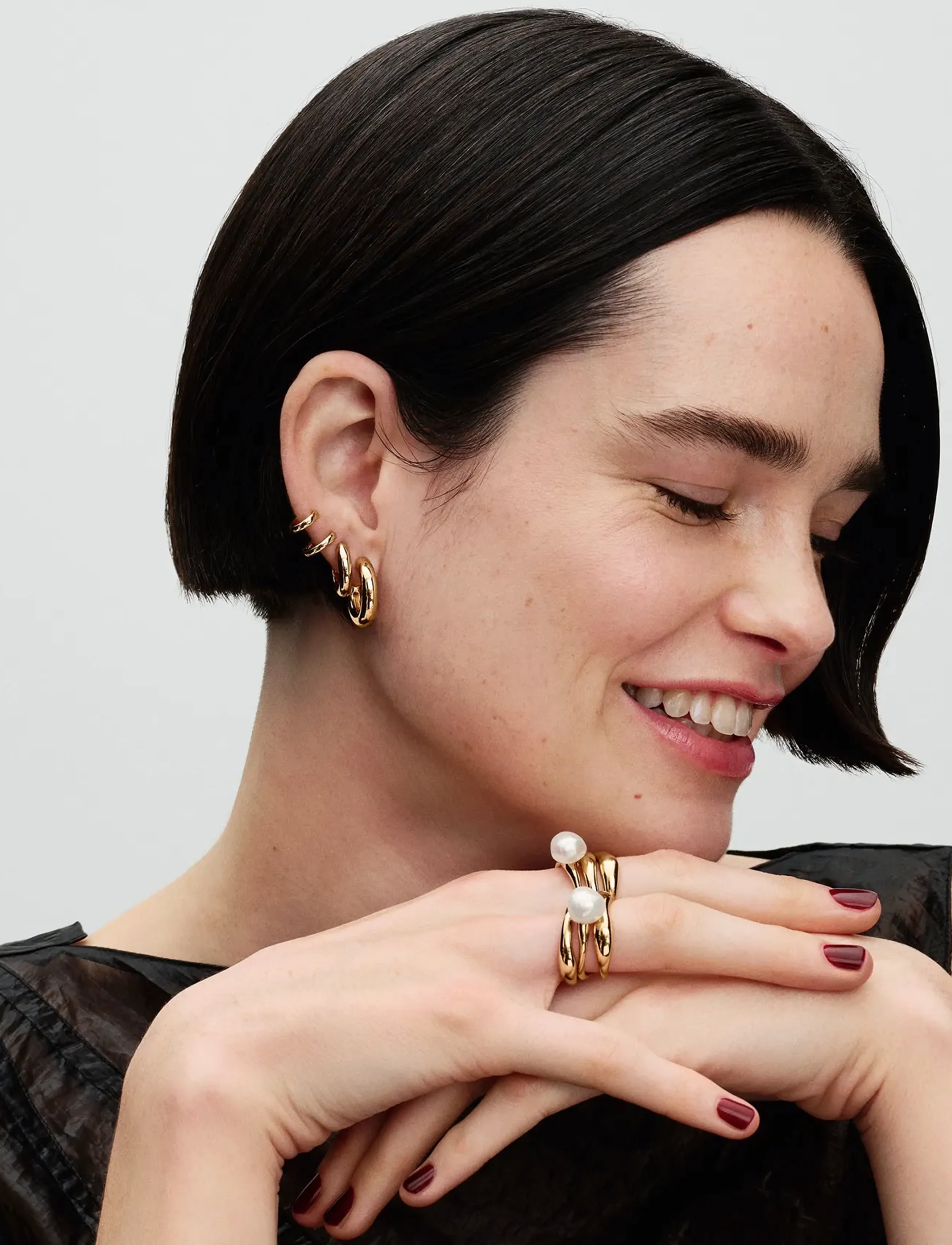 Pandora 14K Gold-Plated Hoop Earrings, One Size, Gold - Hoops, Frauen