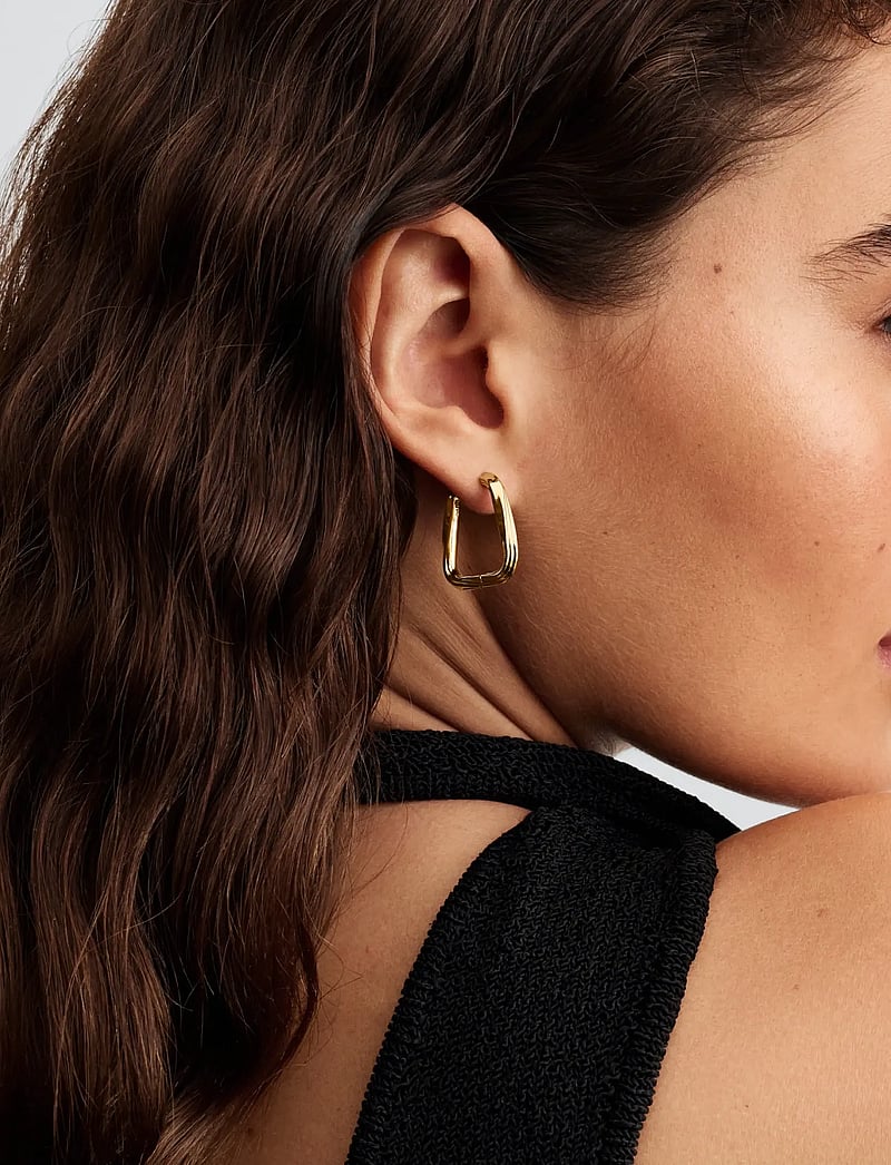 Pandora Twisted 14k Gold-plated Hoop Earrings (PND263876C00) Hoops