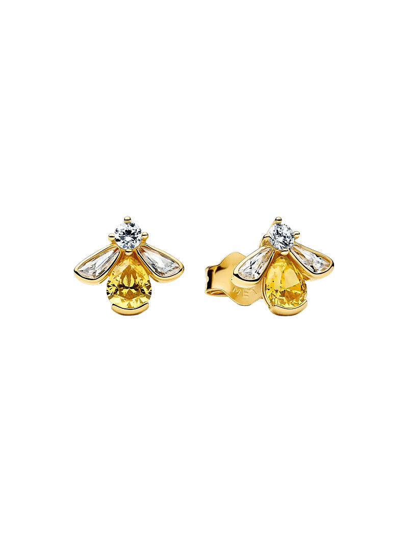 Pandora - Honey Bee Stud Earrings - stud earrings - yellow - 1