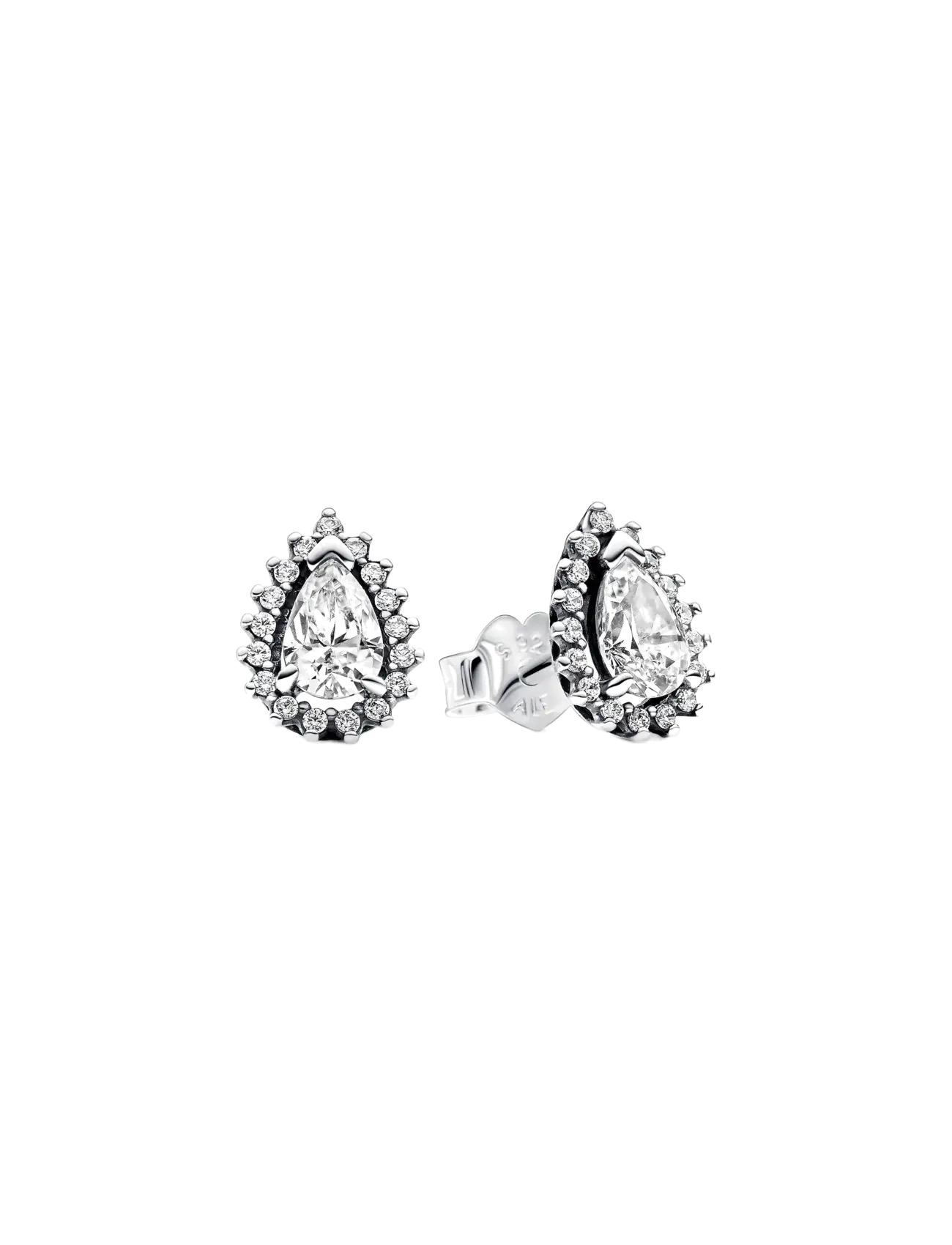 Pandora Sterling silver stud earrings with clear cubic zirconia - Accessoires - CLEAR / undefined