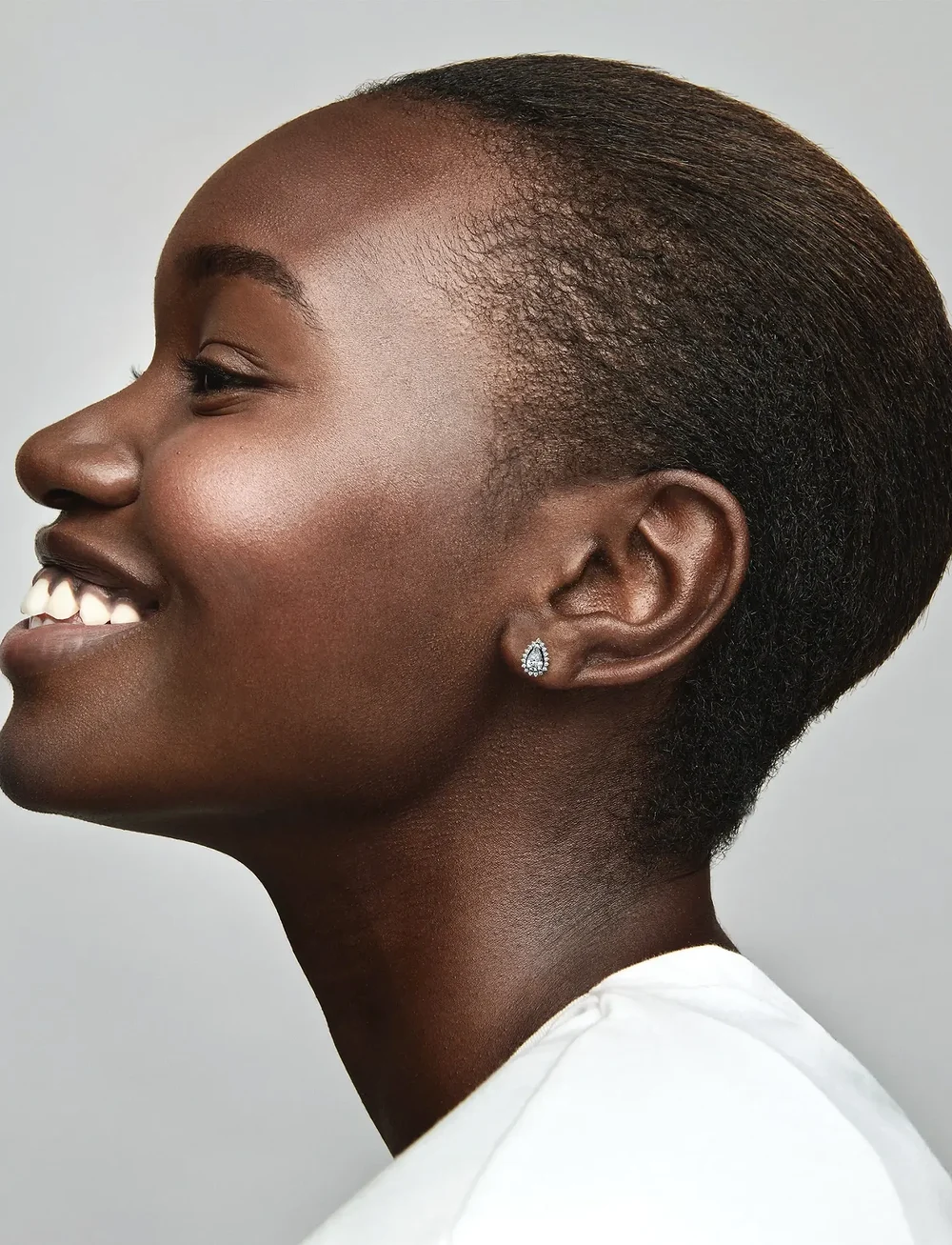 Pandora - Sterling silver stud earrings with clear cubic zirconia - nappikorvakorut - clear - 0