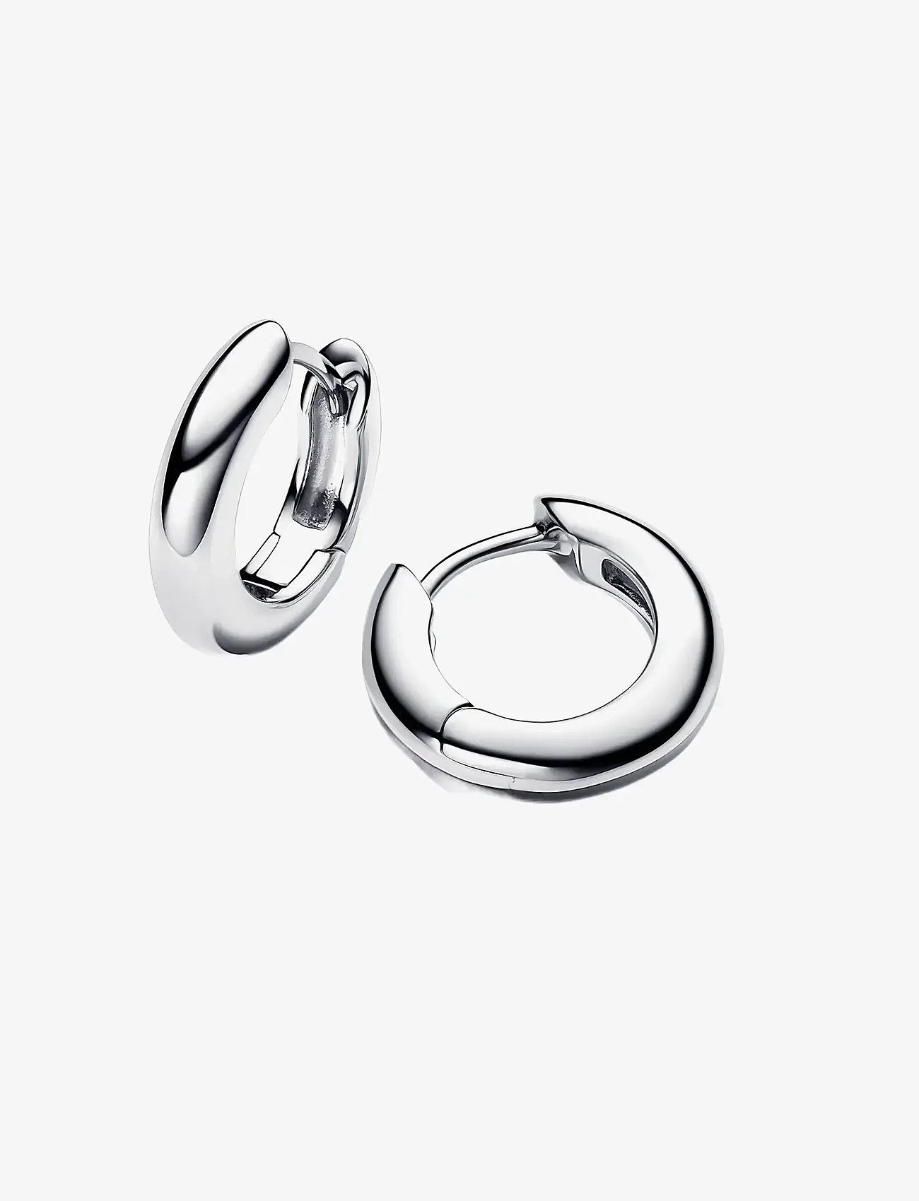Pandora - Sterling silver hoop earrings - no color - 1