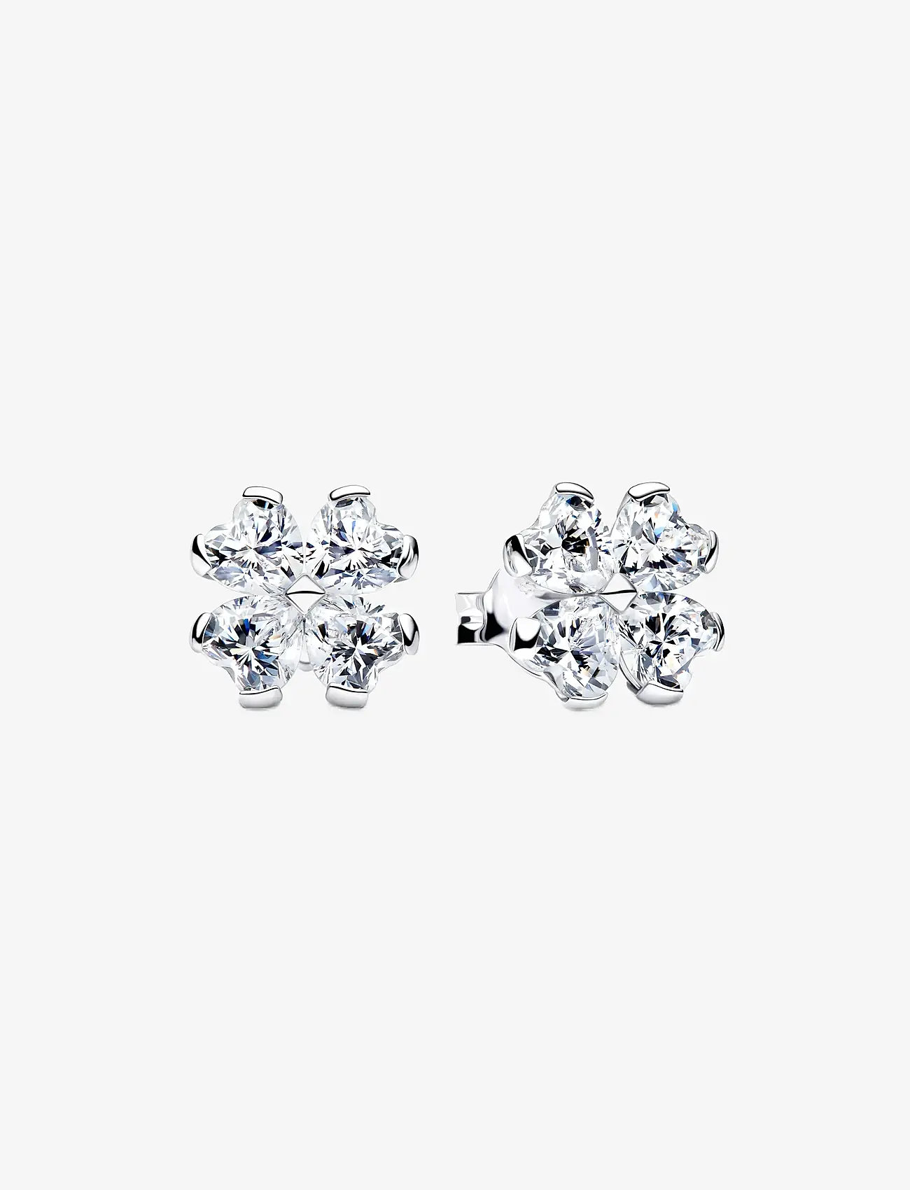 Pandora - Sparkling Lucky Clover Stud Earrings - Ørestikker - clear - 1