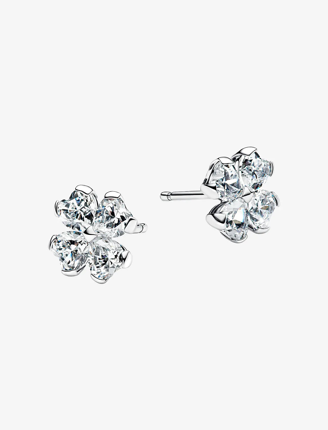 Pandora - Sparkling Lucky Clover Stud Earrings - Ørestikker - clear - 2