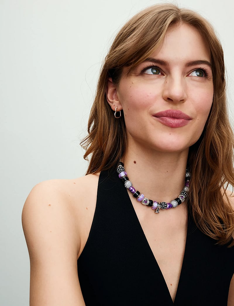 Pandora - Small asymmetric heart sterling silver hoop earrings - hoops kõrvarõngad - no color - 2