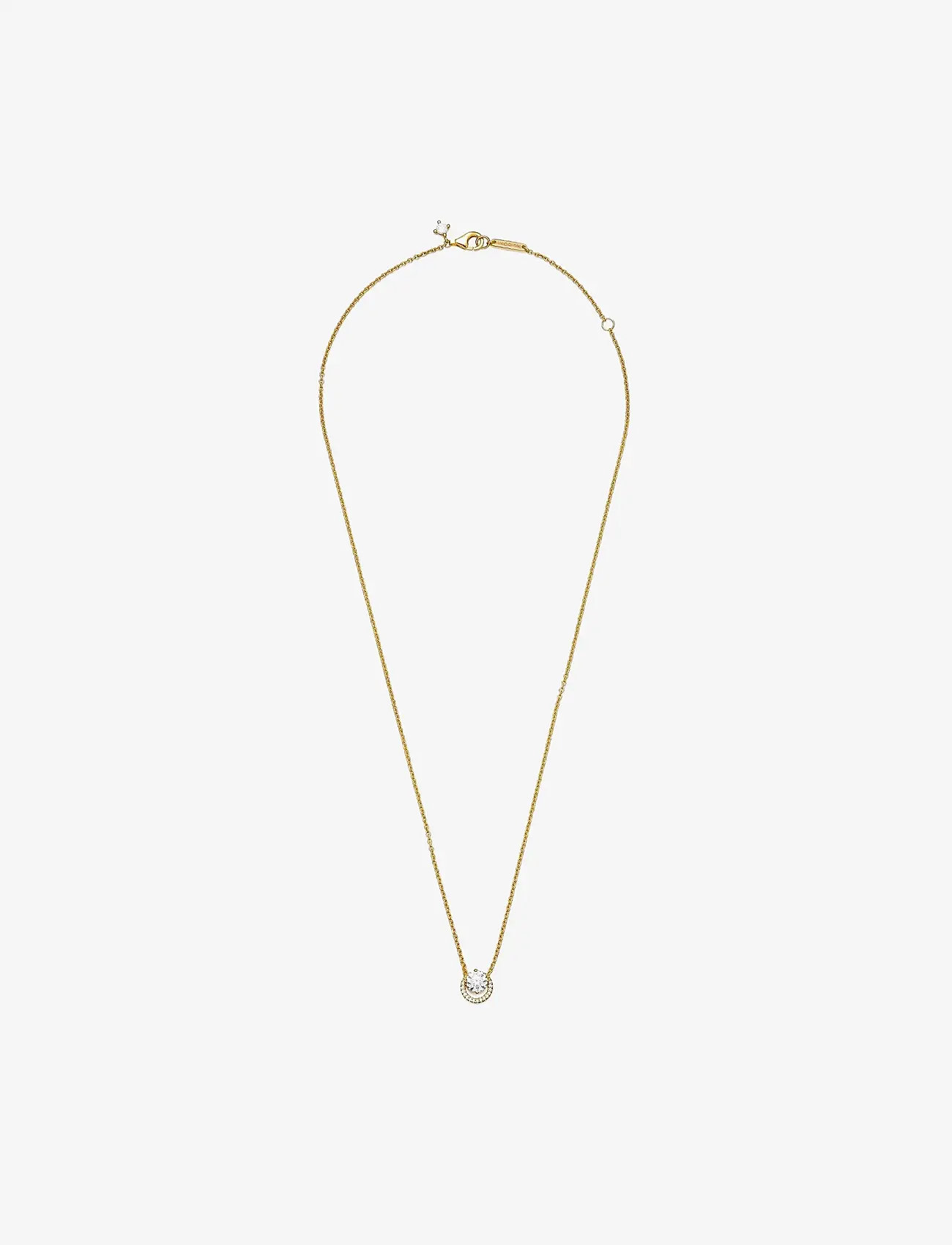 Pandora - Round Halo Pendant Collier Necklace - halsketten - clear - 3