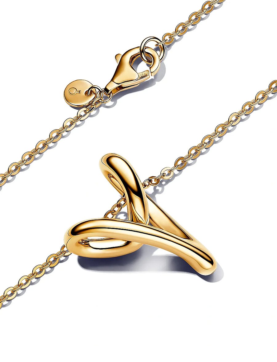 Pandora - Heart pendant 14k gold-plated necklace - colliers chaîne - no color - 2