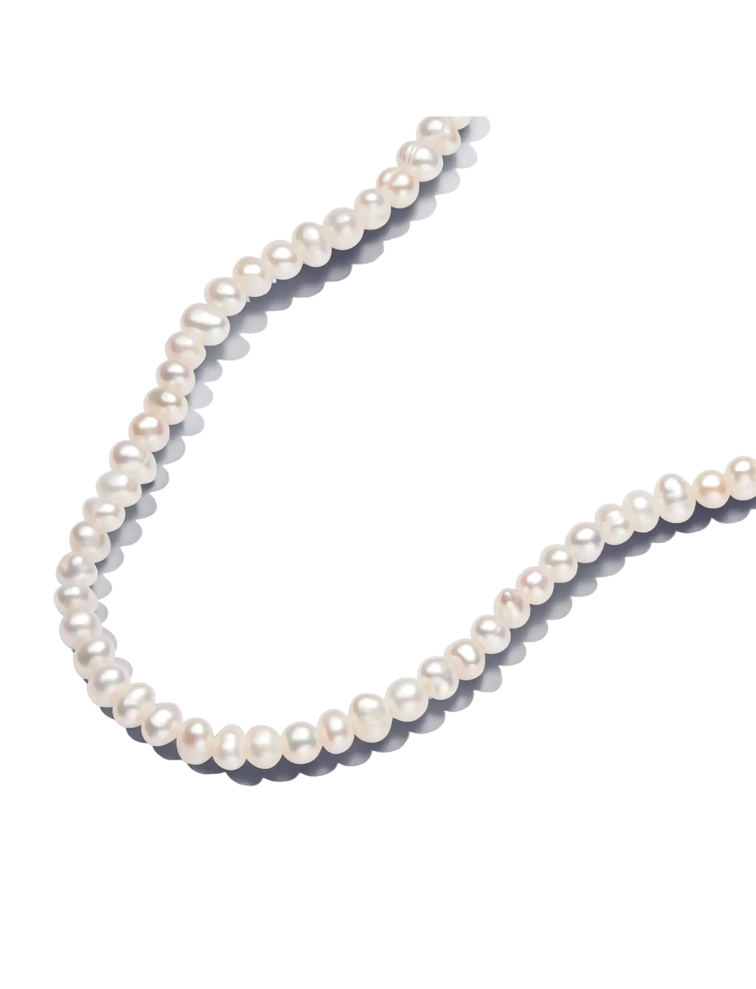 Pandora 14k Gold-plated T-bar collier with white treated freshwater cultured pearl - Accessories - WHITE / white