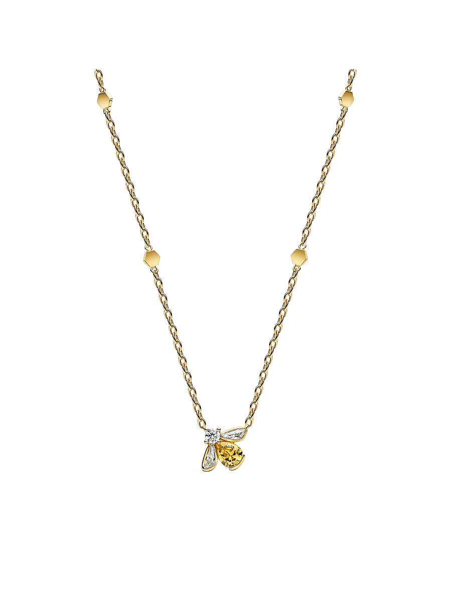 Pandora - Honey Bee Pendant Necklace - vedhæng - yellow - 1