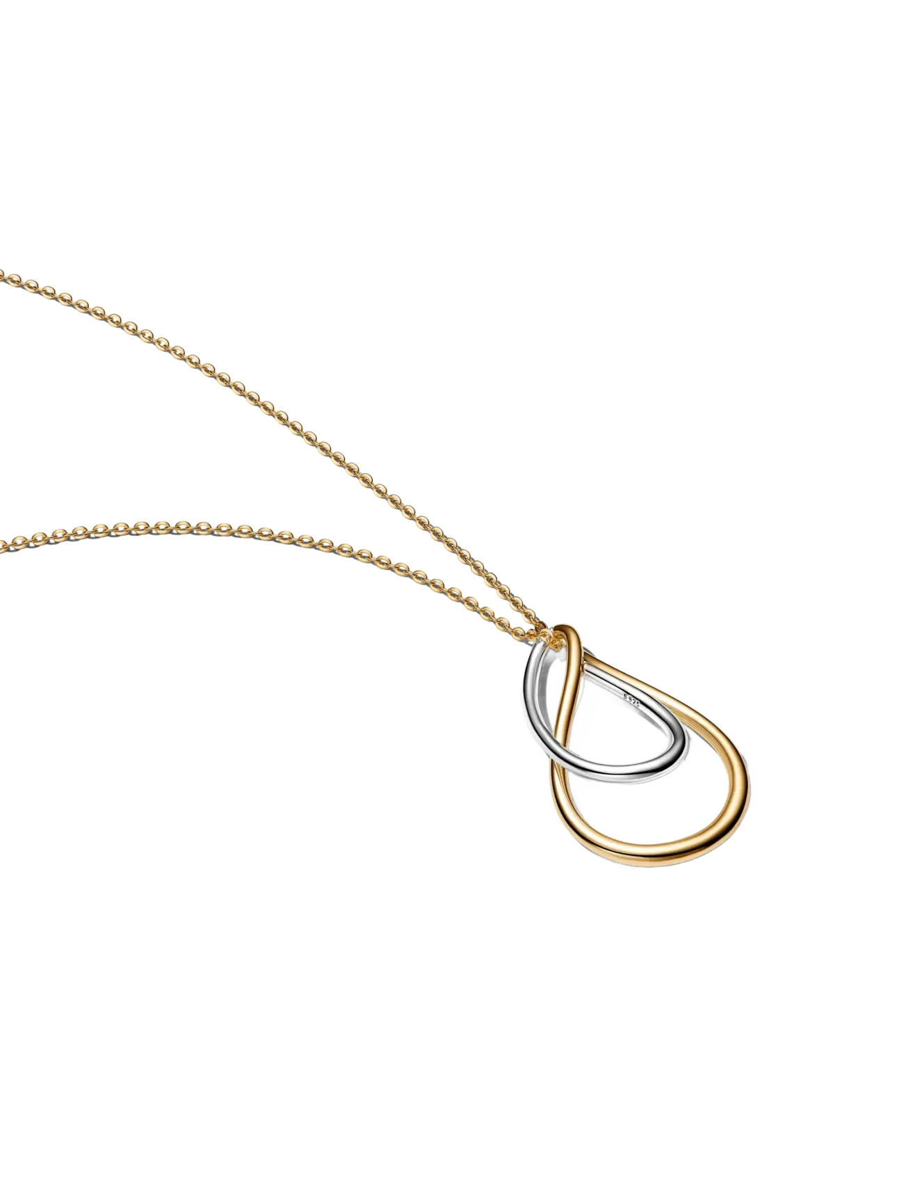 Pandora Two-Tone Double Pendant Necklace - Basics - NO COLOR / undefined