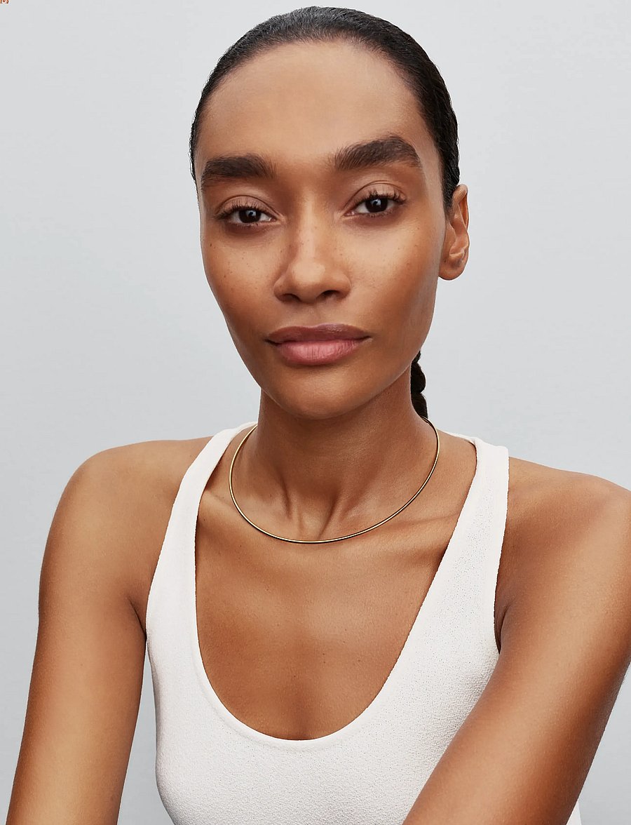 Pandora - Tubular Choker Necklace - halsbänder - no color - 2
