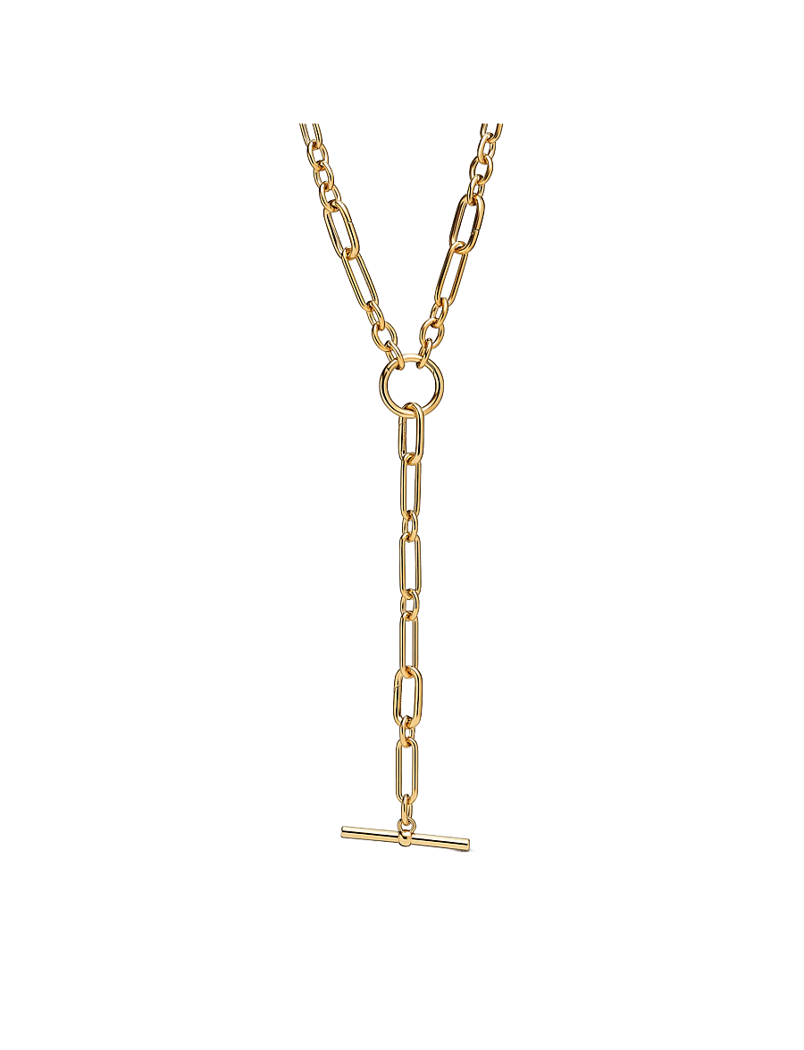 Pandora - Link Chain Y-Necklace - kedjehalsband - no color - 1