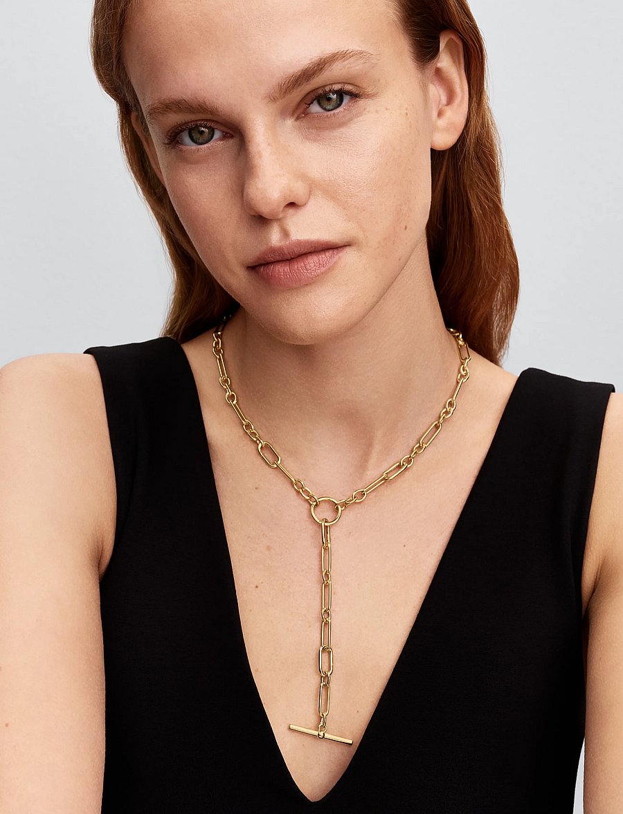 Pandora - Link Chain Y-Necklace - kedjehalsband - no color - 0