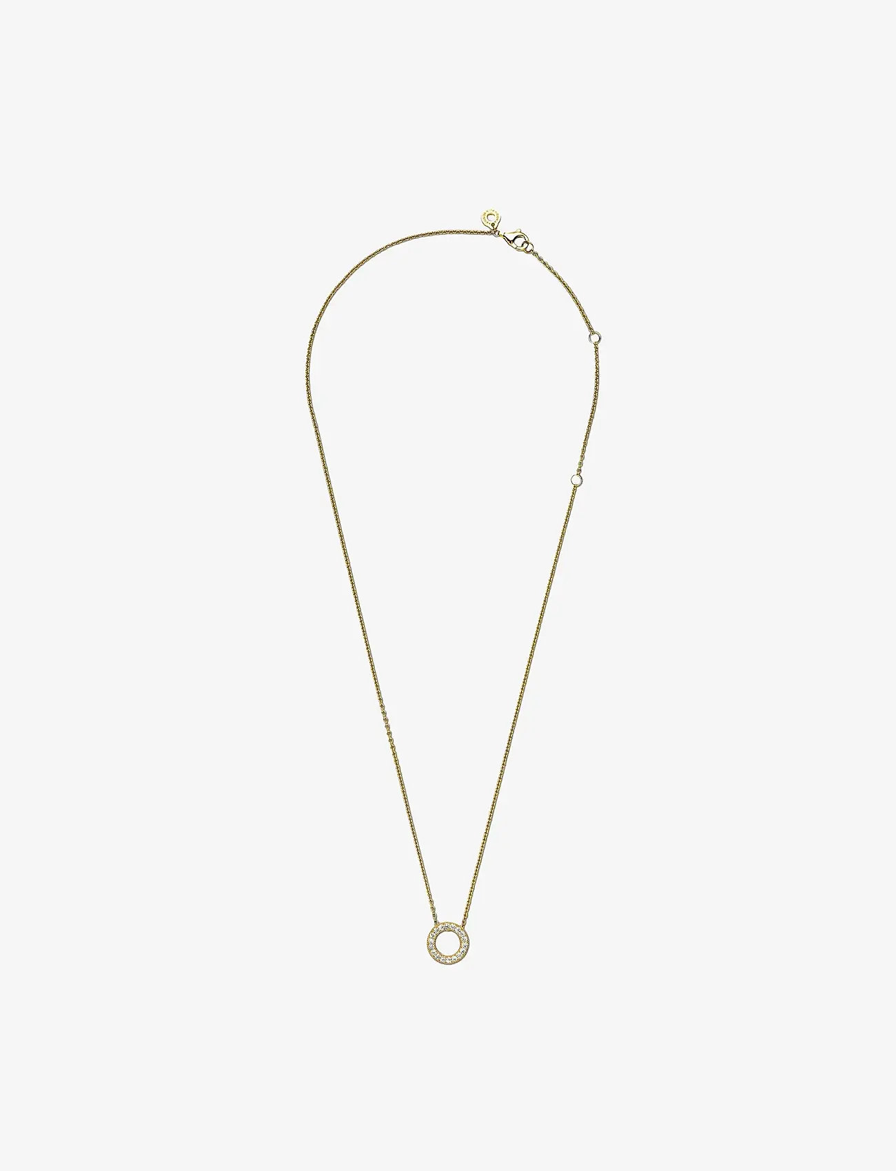 Pandora Pandora Logo Reversible 14k Gold-plated Collier With Clear ...
