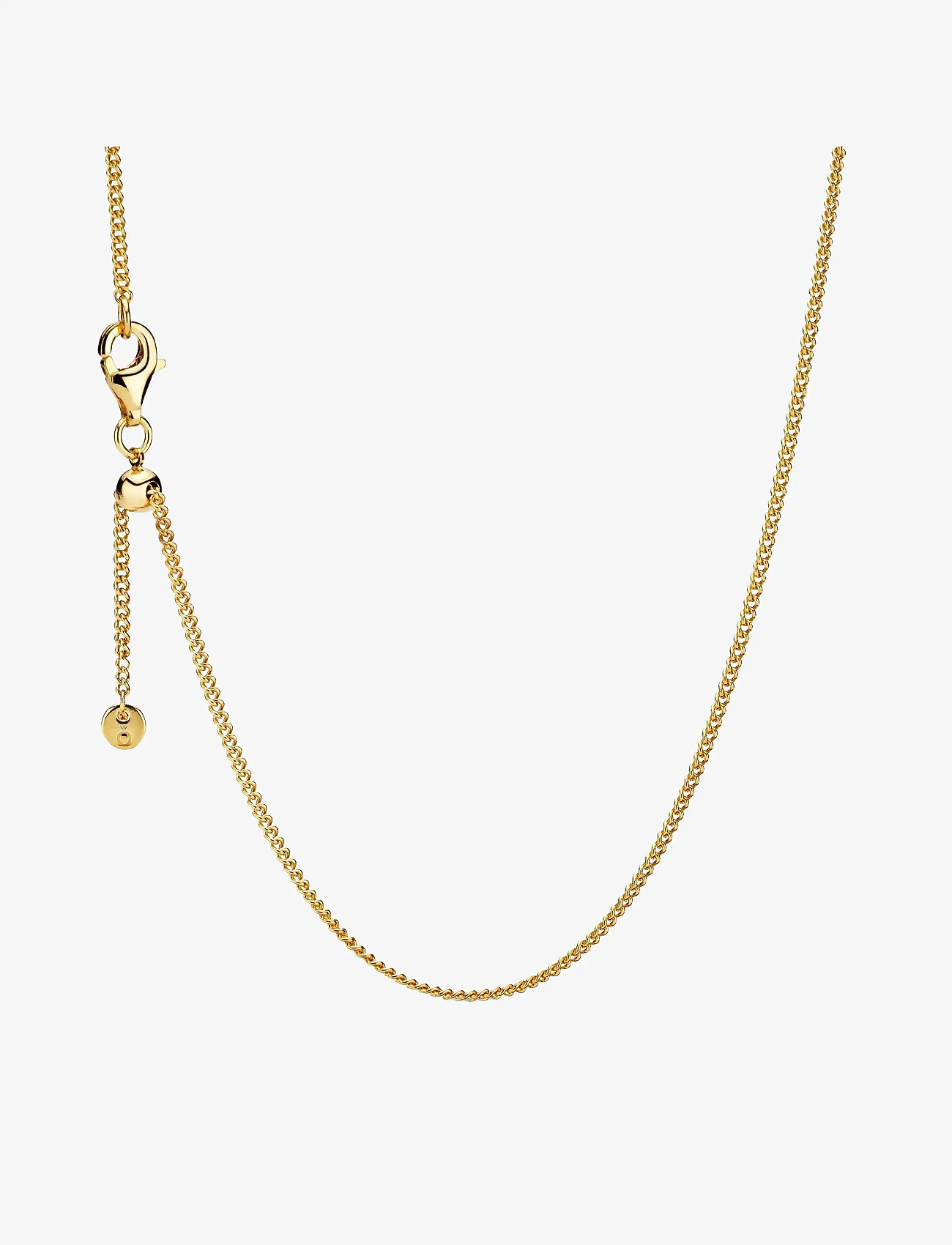 Pandora - 14k Gold-plated necklace with sliding clasp - chain necklaces - no color - 1