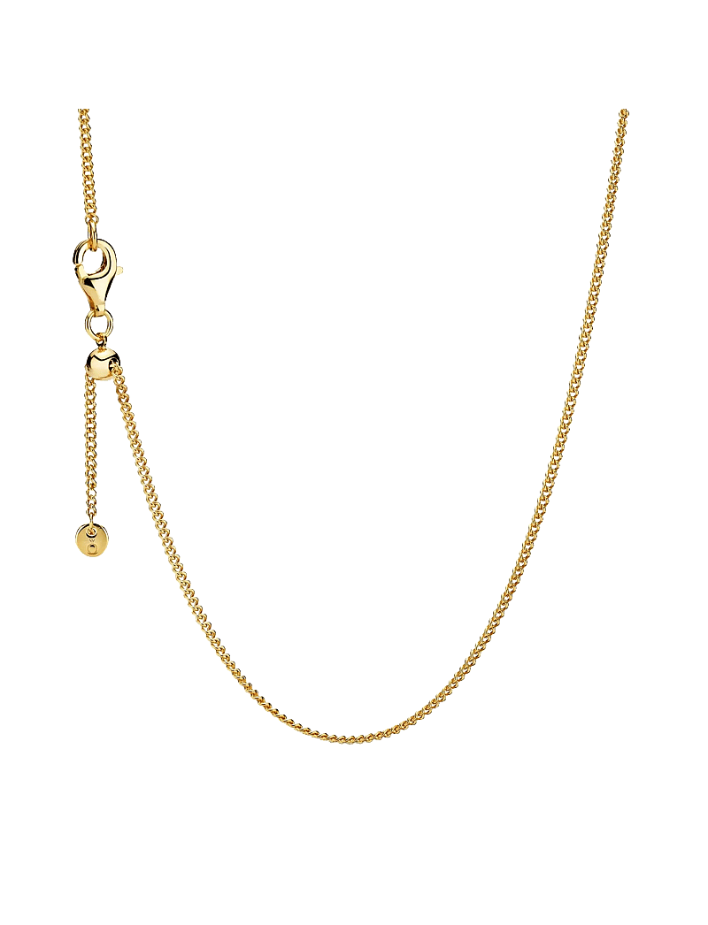 Pandora - 14k Gold-plated necklace with sliding clasp - chain necklaces - no color - 1