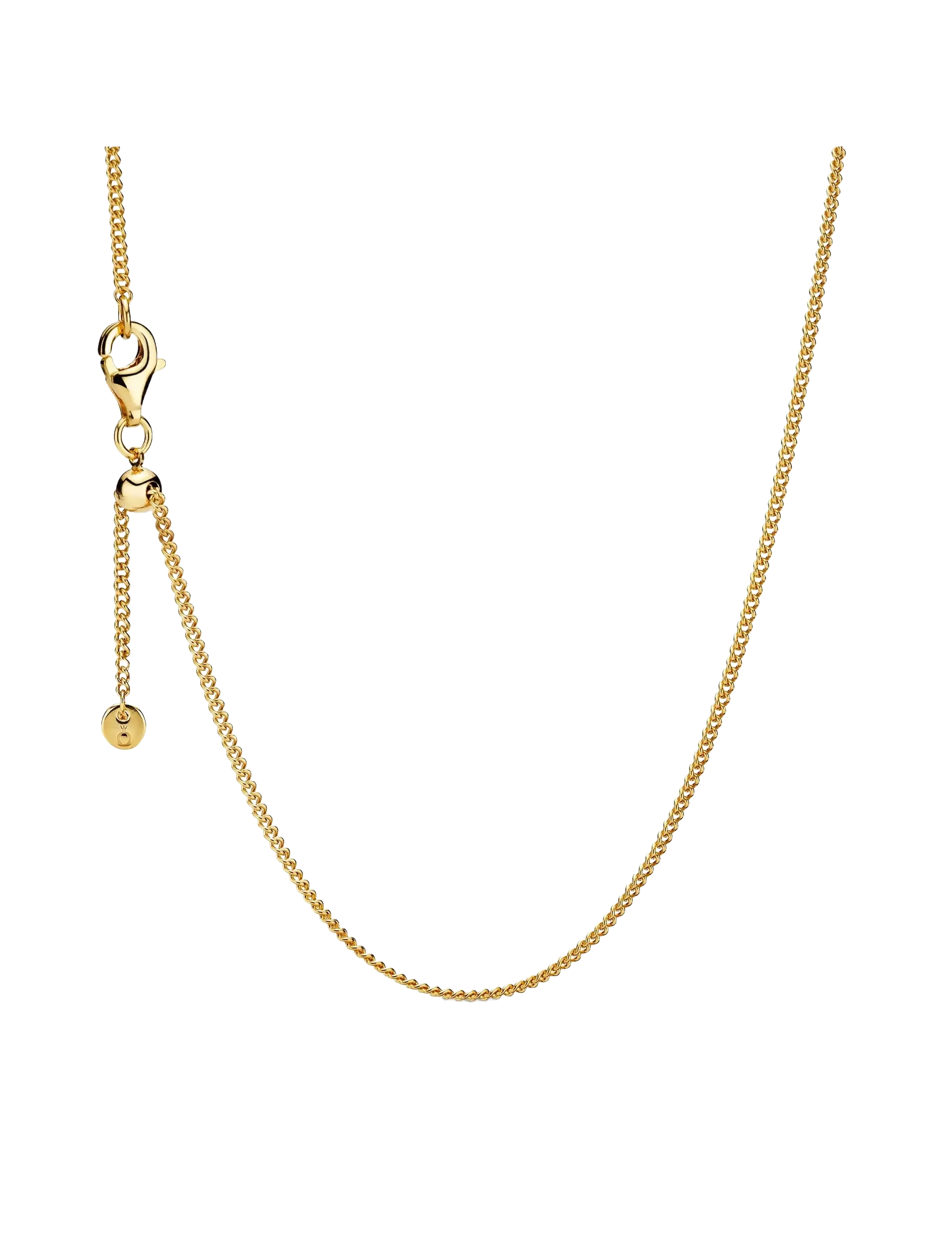 Pandora 14k Gold-plated necklace with sliding clasp - Halskæder - NO COLOR / undefined