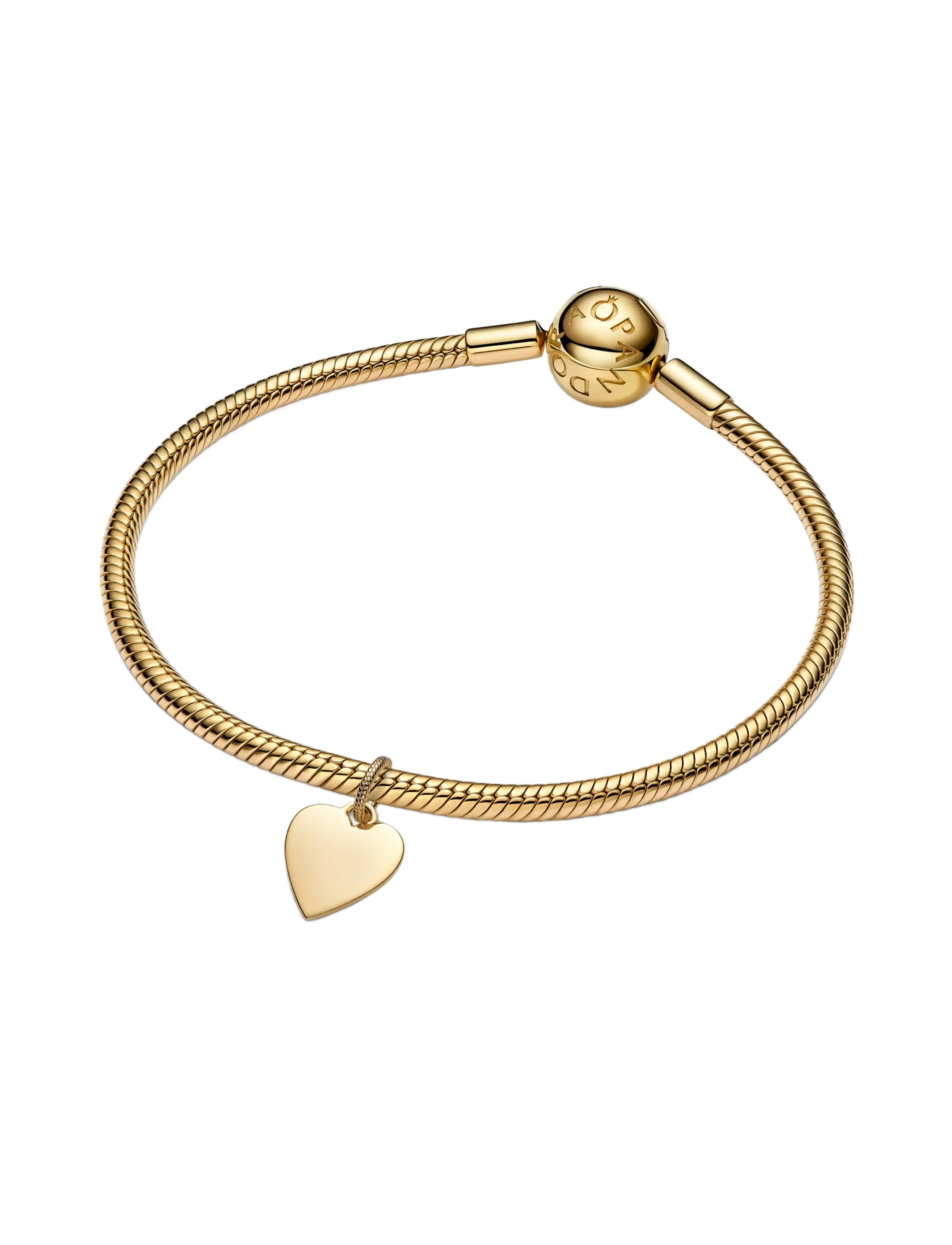 Pandora - Engravable Heart Tag Pendant - hängen & berlocker - no color - 3