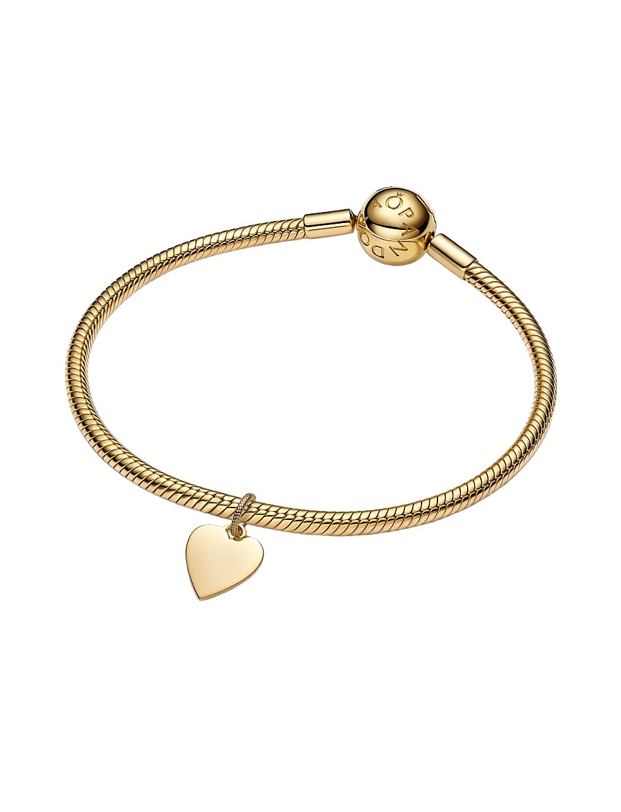 Pandora - Engravable Heart Tag Pendant - hängen & berlocker - no color - 3