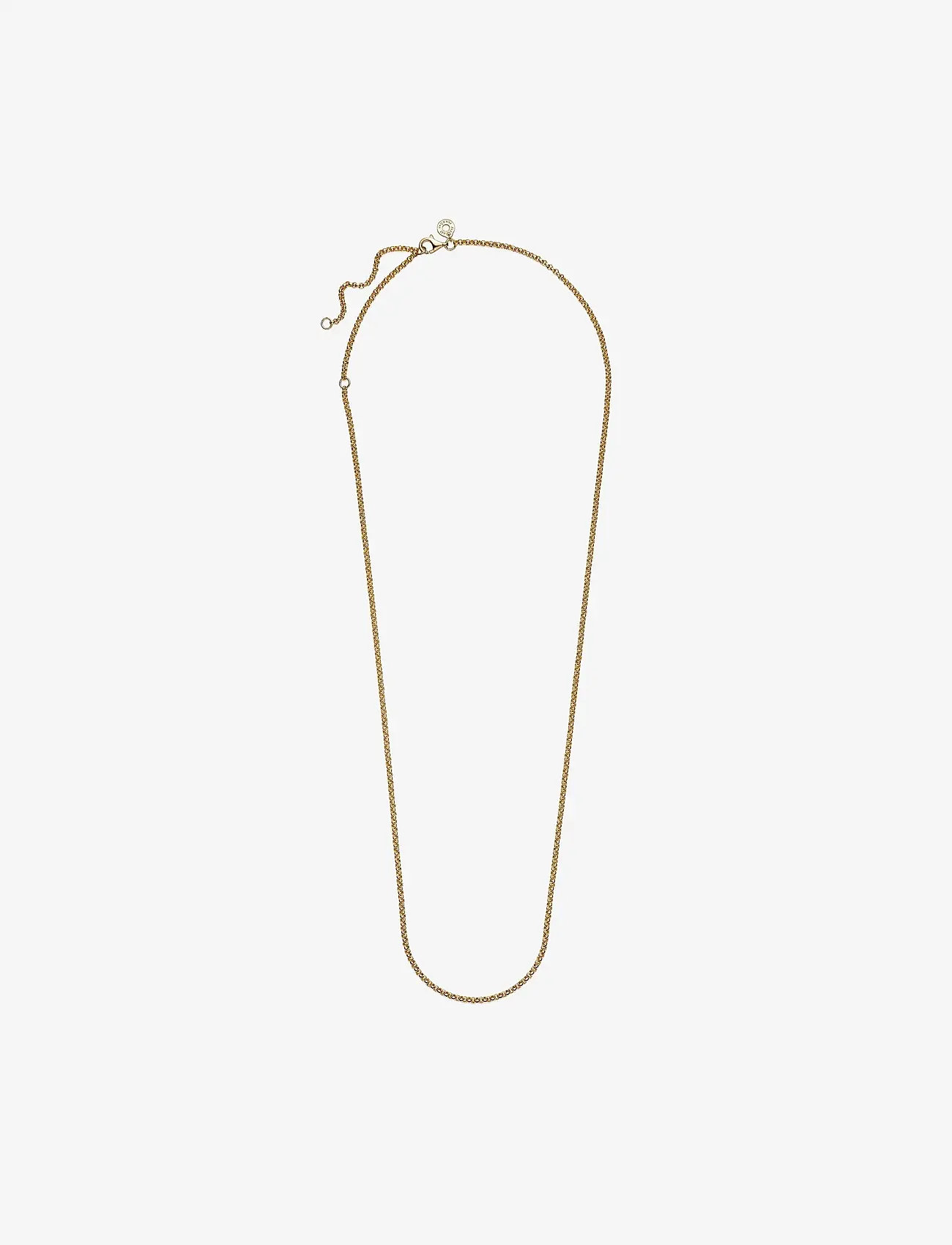 Pandora - 14k Gold-plated rolo necklace - kedjehalsband - no color - 2