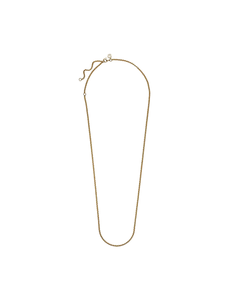Pandora - 14k Gold-plated rolo necklace - kedjehalsband - no color - 2