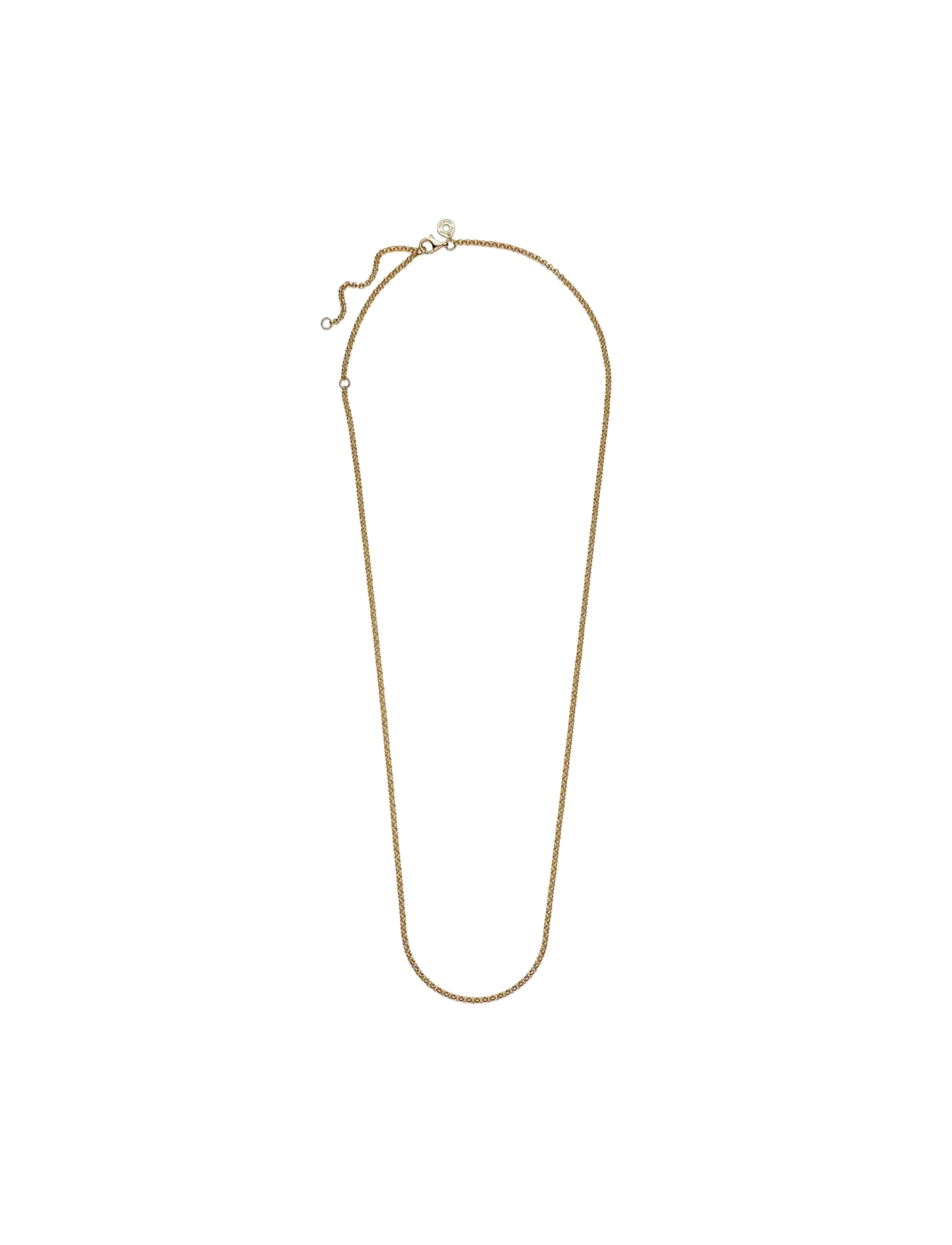 Pandora - 14k Gold-plated rolo necklace - keðjuhálsmen - no color - 2