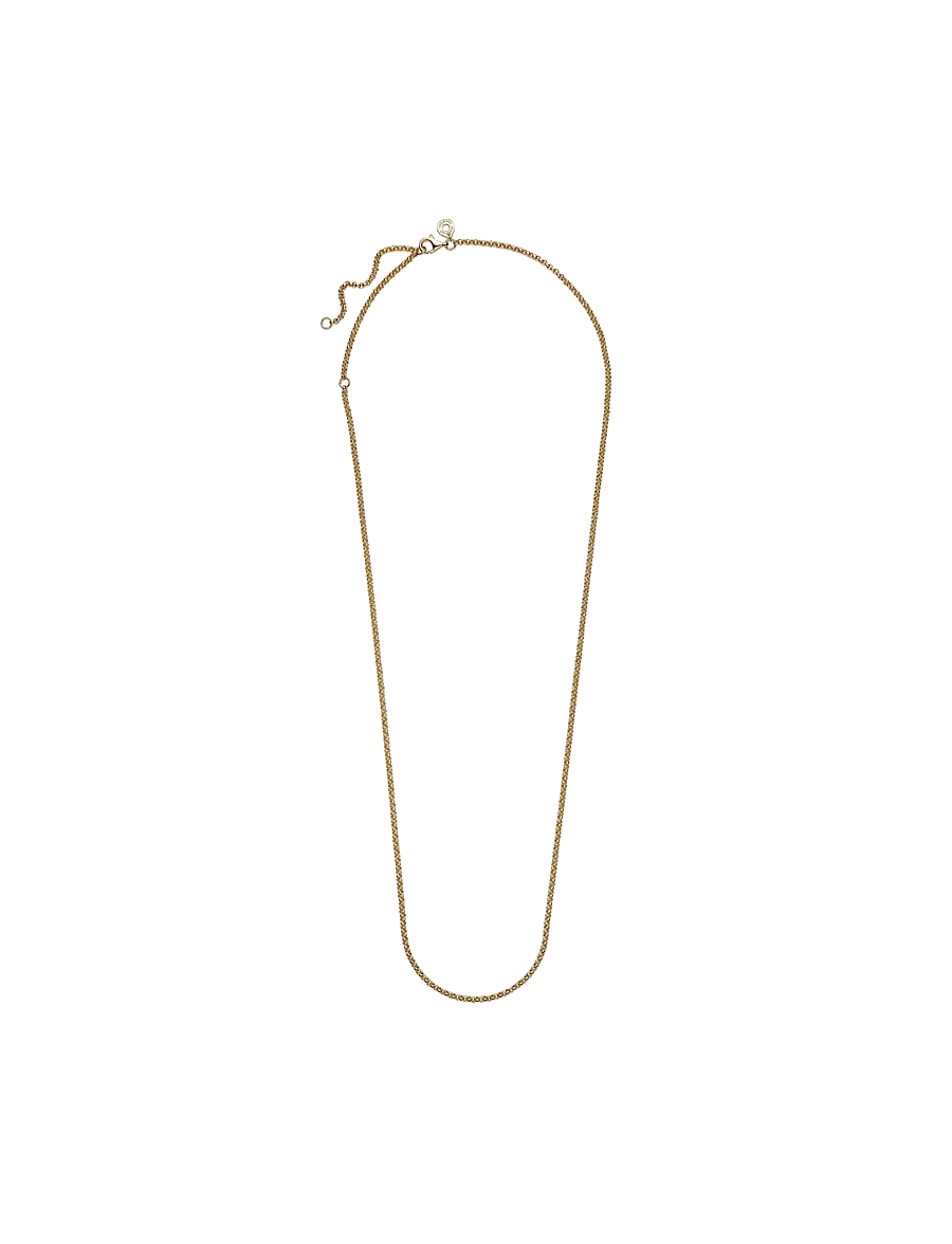 Pandora - 14k Gold-plated rolo necklace - keðjuhálsmen - no color - 2