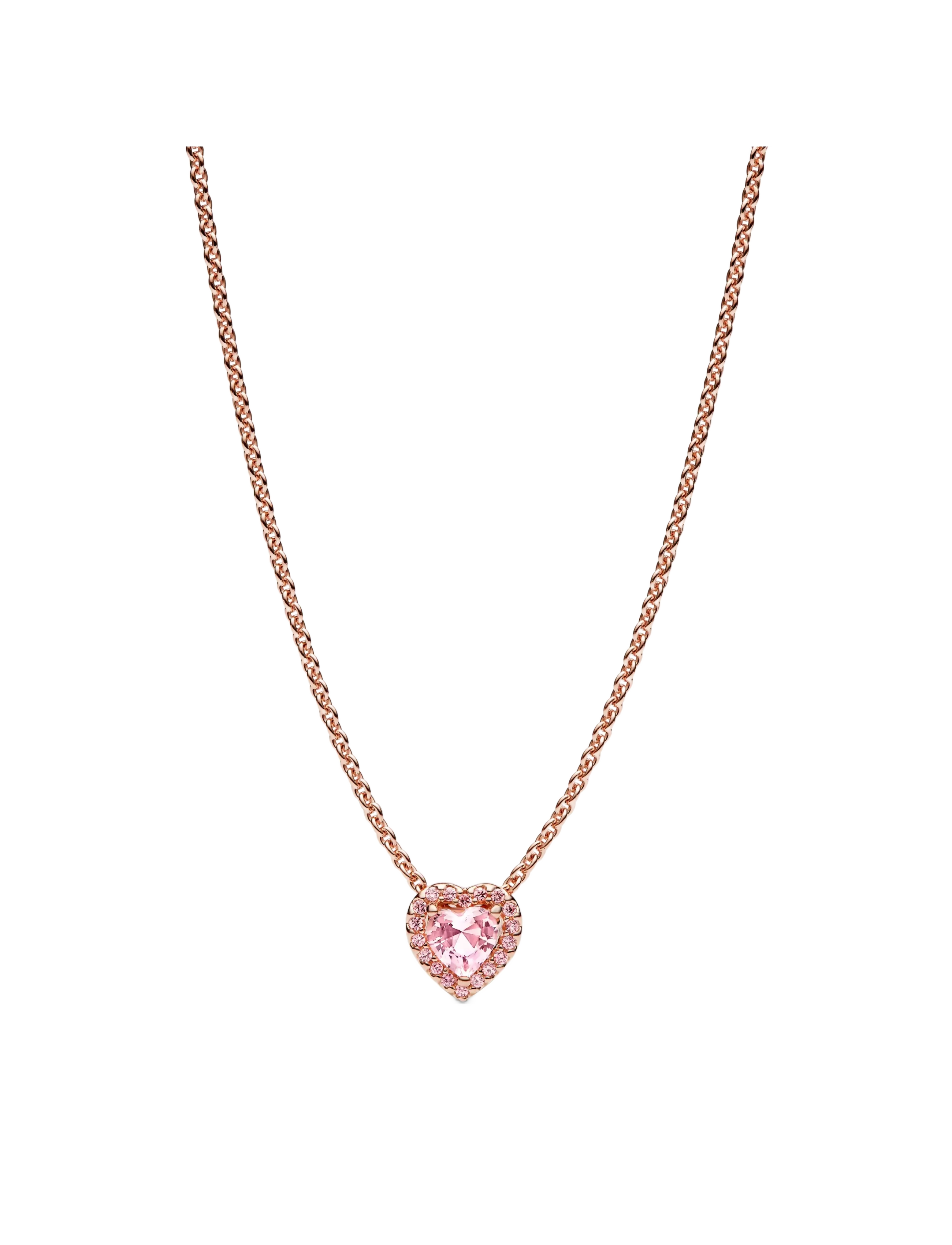 Pandora Heart 14k rose gold-plated collier - Accessories - PINK / pink/rose