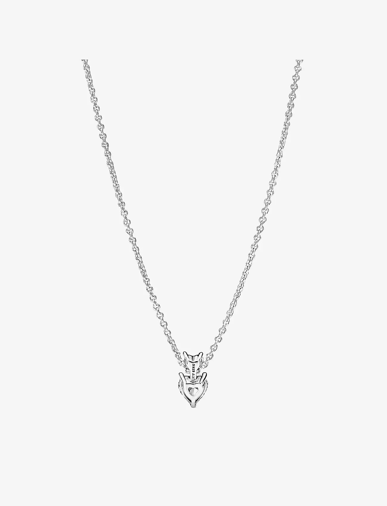 Pandora - Heart sterling silver collier with clear cubic zirconia - Ķēdītes - clear - 2