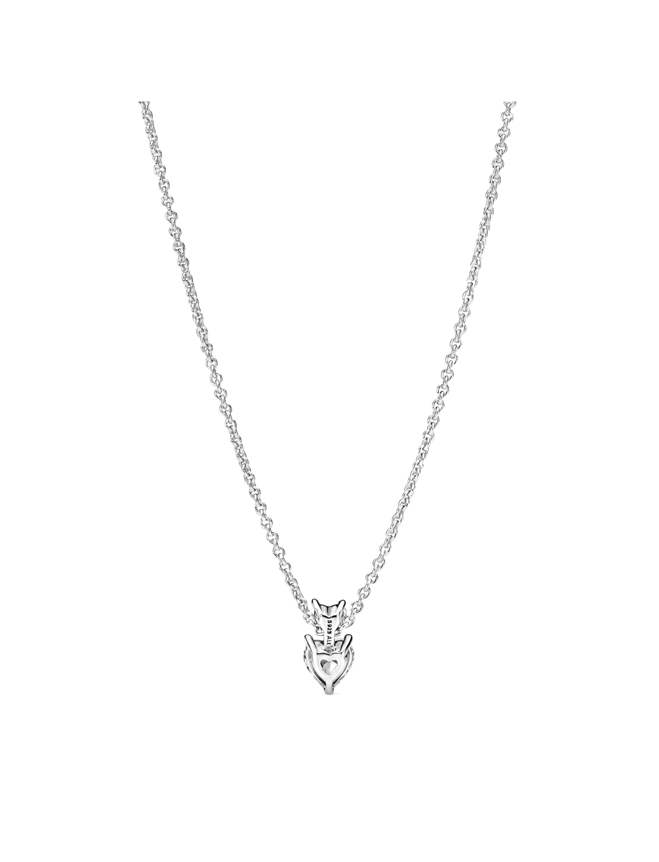 Pandora - Heart sterling silver collier with clear cubic zirconia - halsketten - clear - 2