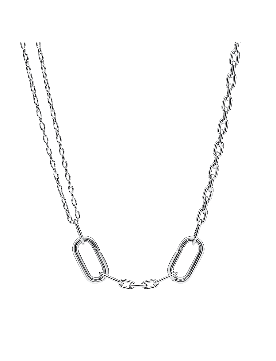 Pandora - Double Link Chain Necklace - kedjehalsband - no color - 1