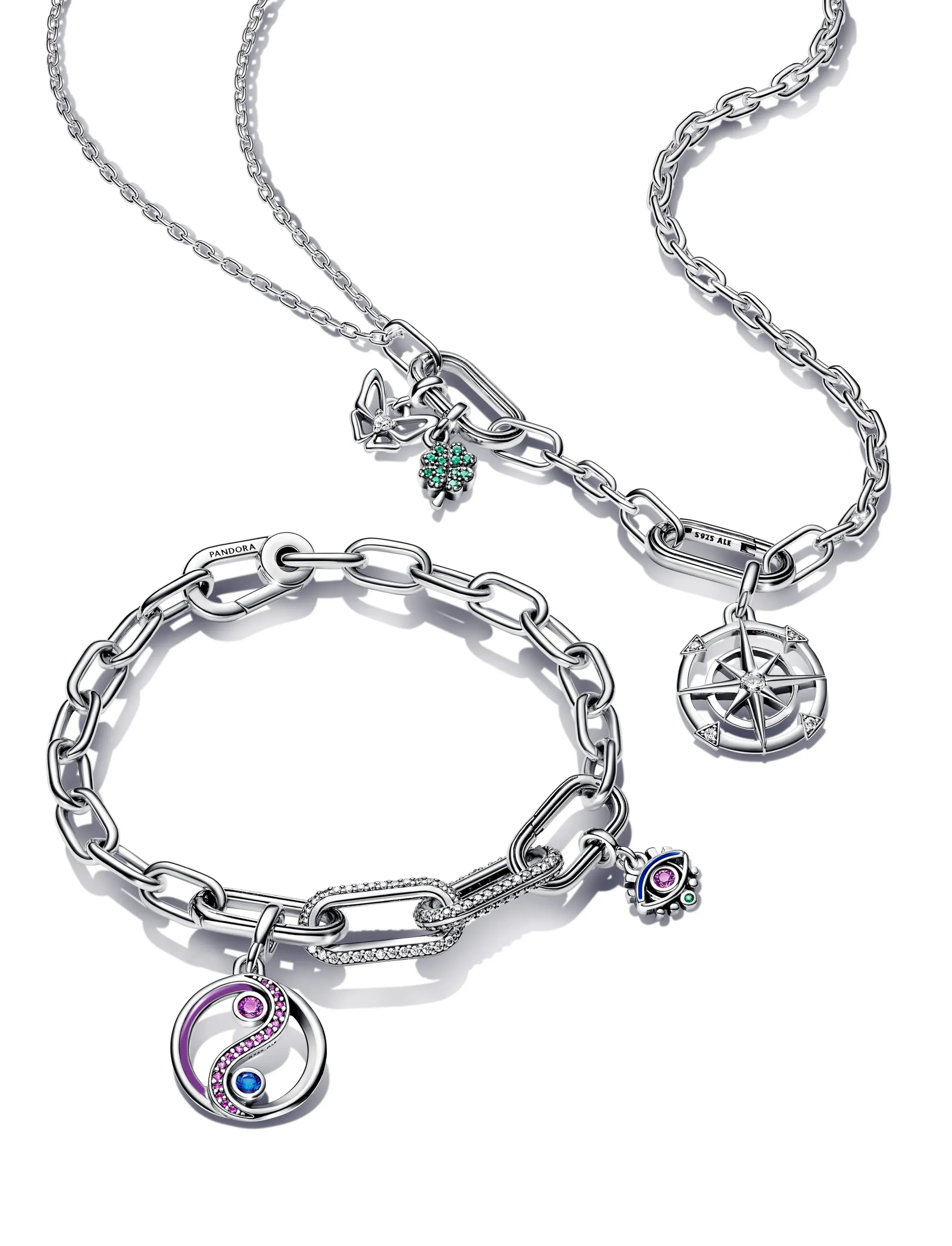 Pandora - Double Link Chain Necklace - kedjehalsband - no color - 2