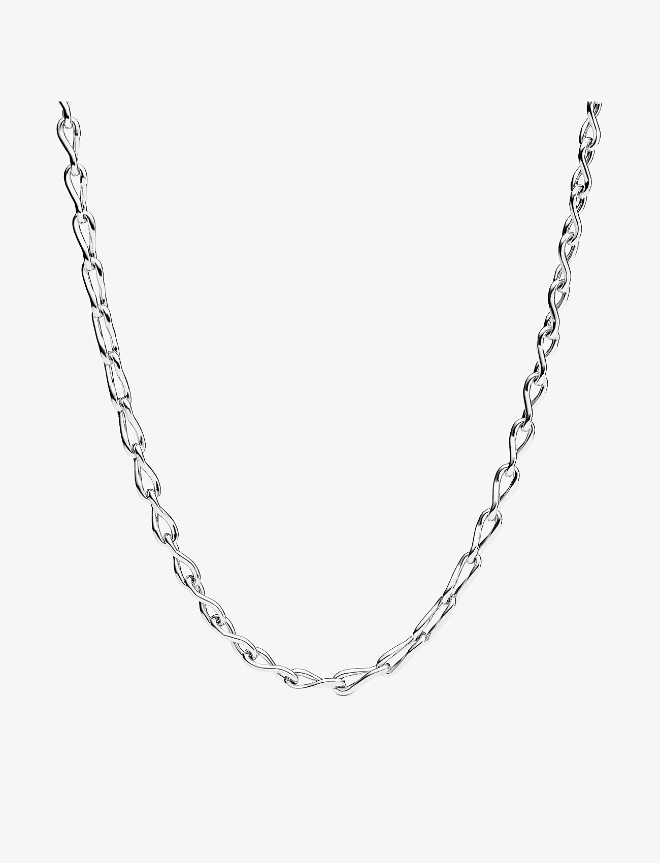 Pandora - Figure of 8 chain link sterling silver necklace - halsketten - no color - 1