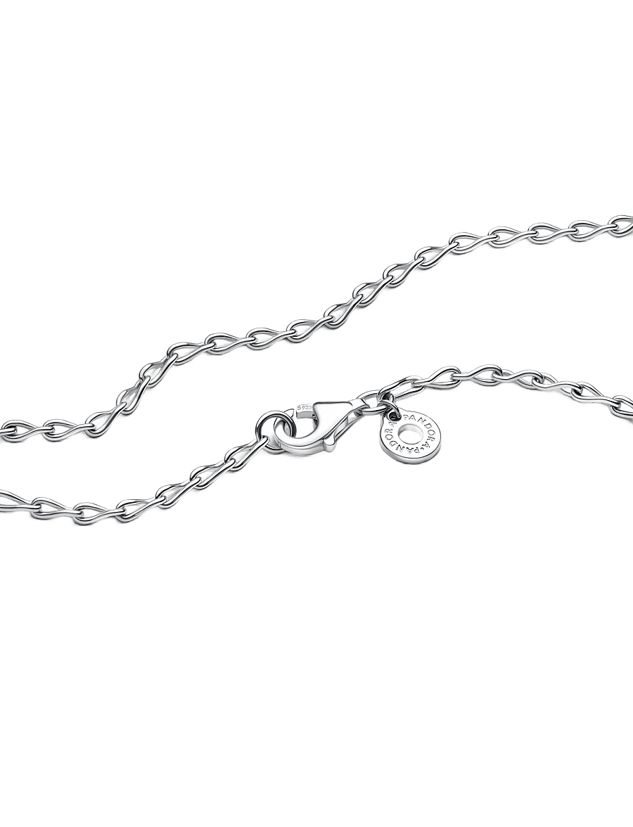 Pandora - Figure of 8 chain link sterling silver necklace - halsketten - no color - 2