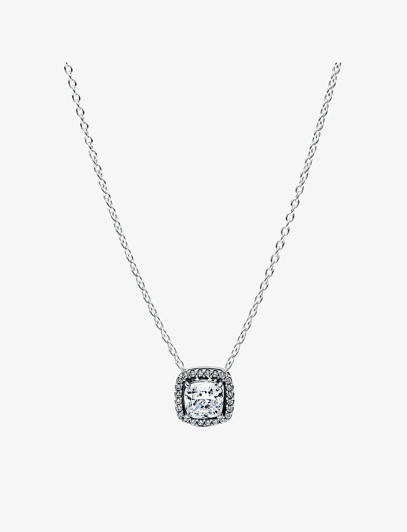 Pandora - Sterling silver collier with clear cubic zirconia - kedjehalsband - clear - 1