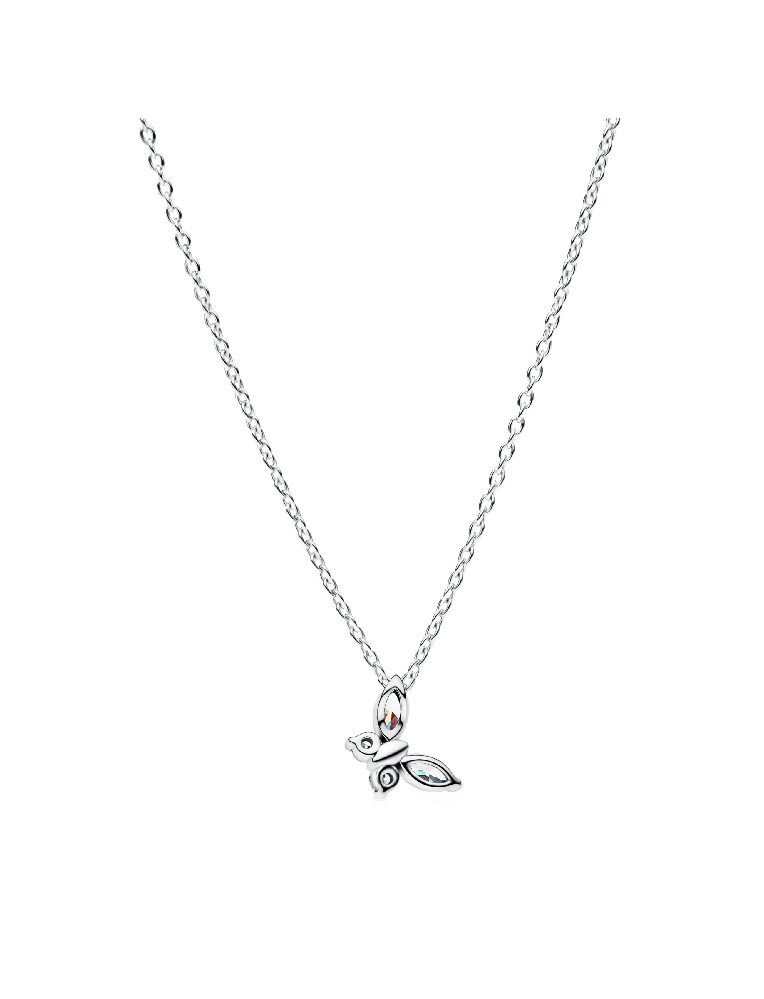 Pandora - Butterfly sterling silver collier with clear cubic zirconia - clear - 2