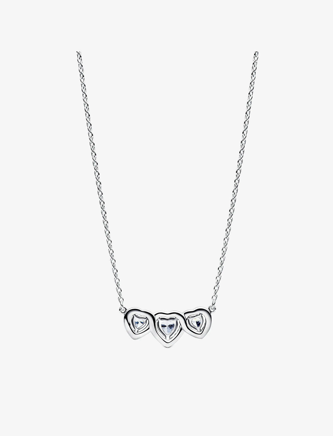 Pandora - Halo Heart Trilogy Collier Necklace - ketten mit anhänger - clear - 2