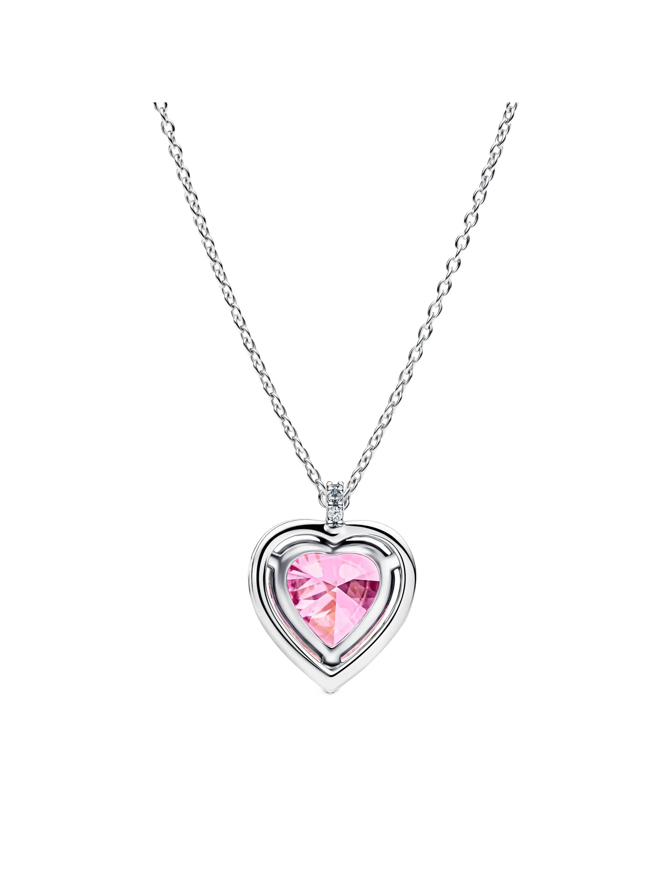 Pandora - Heart sterling silver collier with - pink - 2