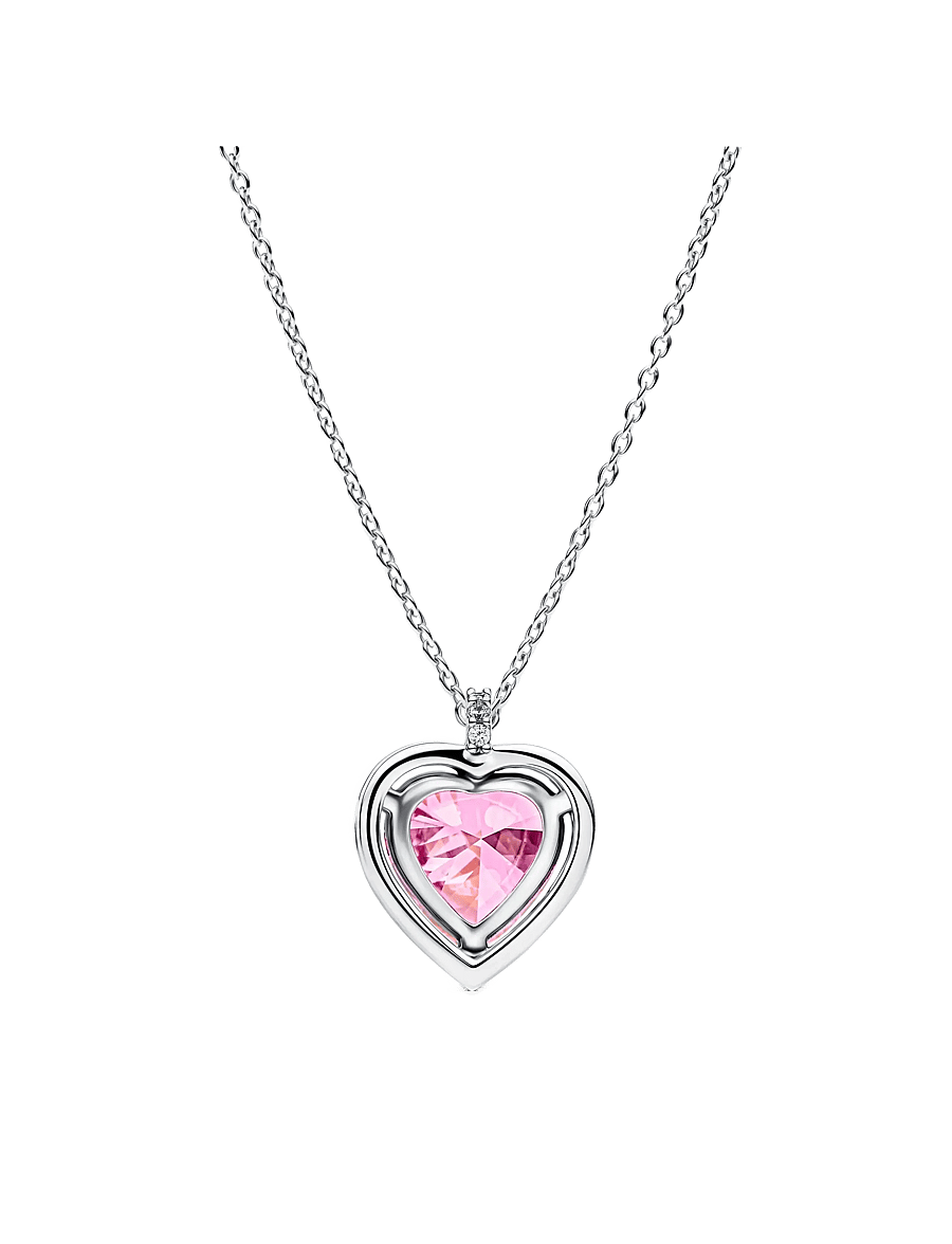 Pandora - Heart sterling silver collier with - pink - 2