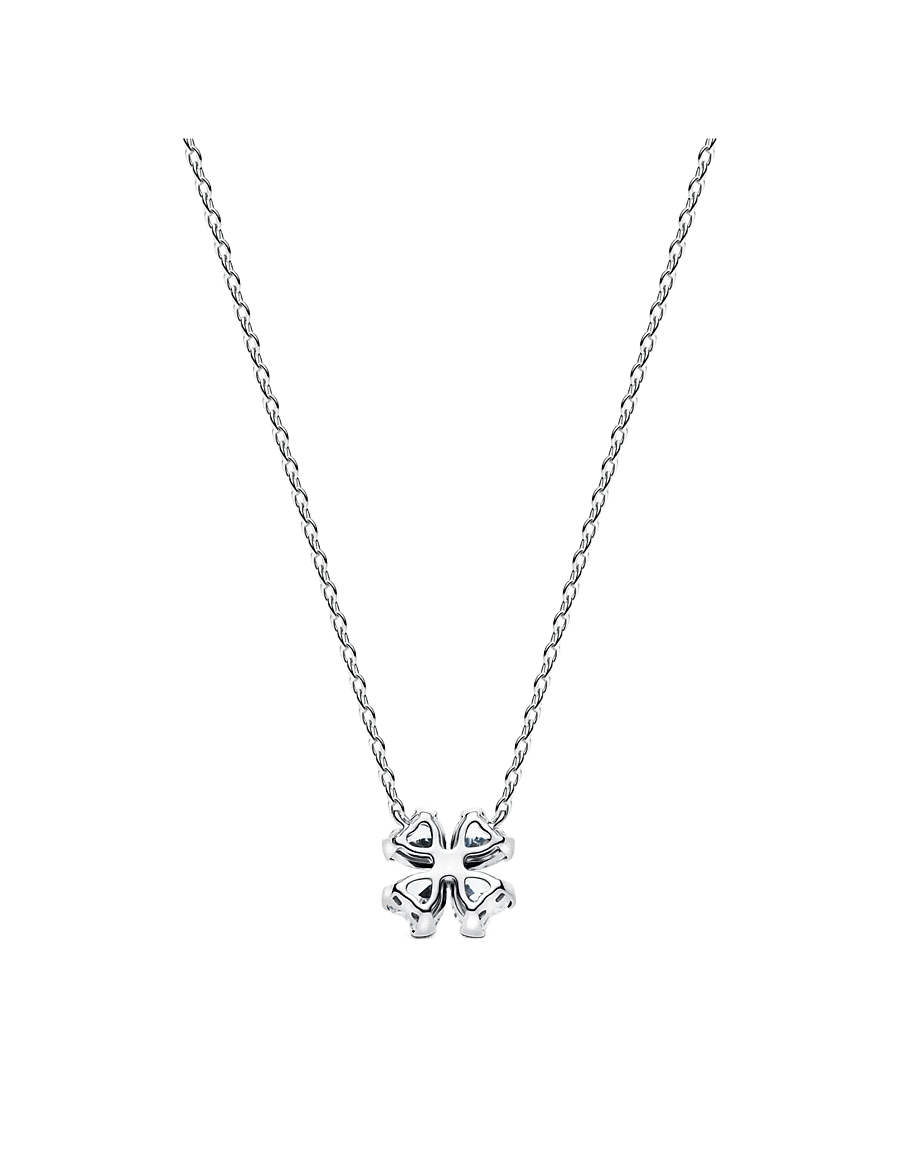 Pandora - Sparkling Lucky Clover Pendant Necklace - halsband med hänge - clear - 2