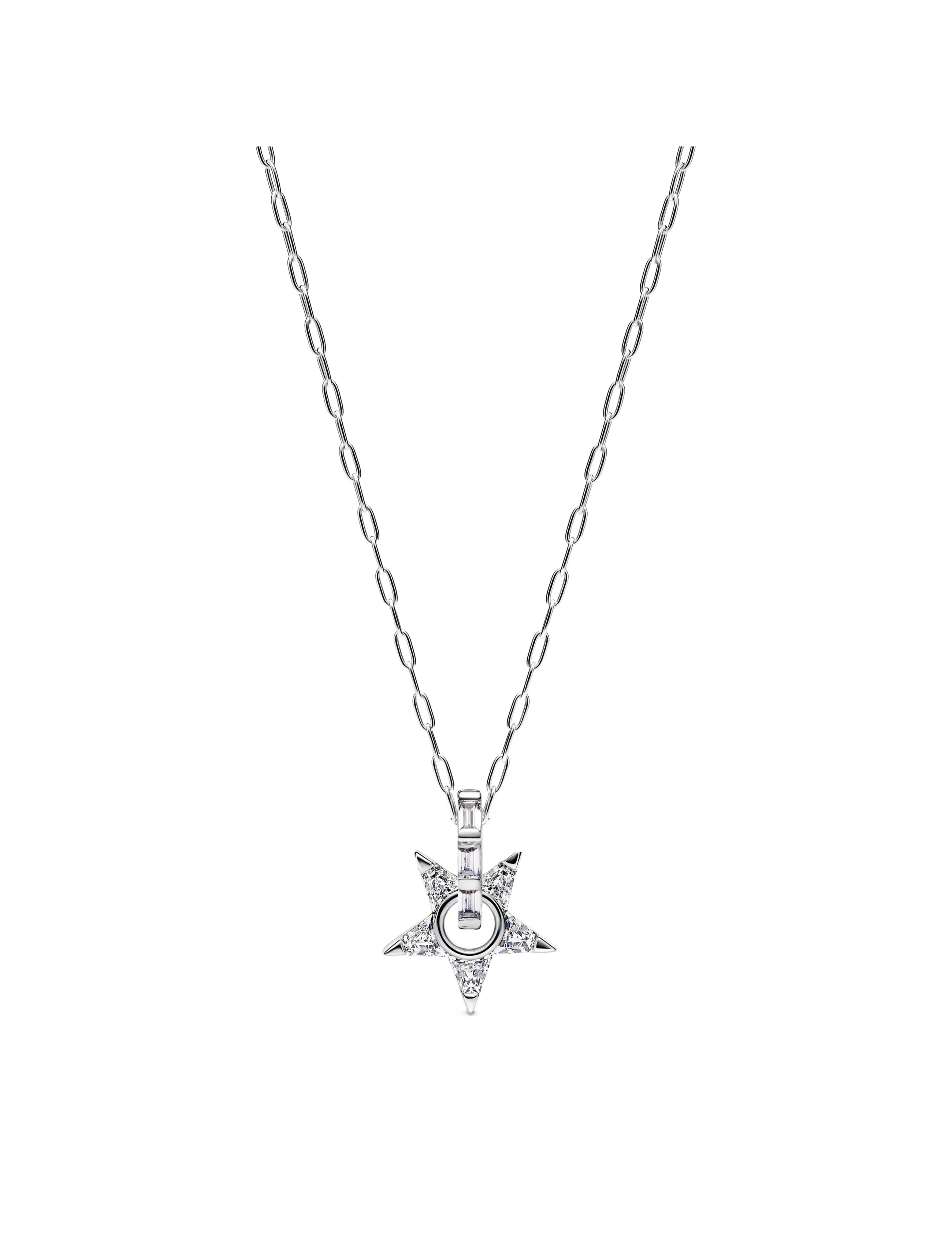 Pandora Sparkling Stella Openwork Pendant Necklace - Schmuck - CLEAR / undefined