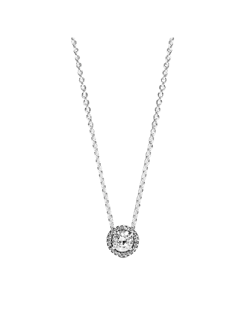 Pandora - Silver necklace with clear cubic zirconia - halsband med hänge - clear - 1