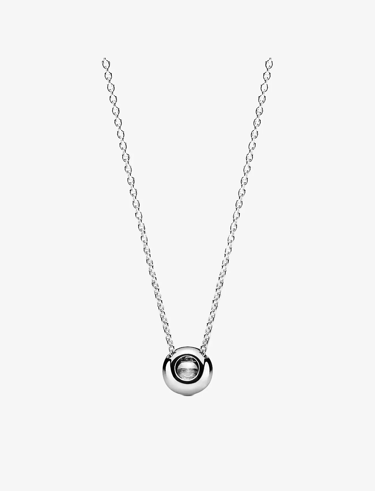 Pandora - Silver necklace with clear cubic zirconia - halsband med hänge - clear - 2