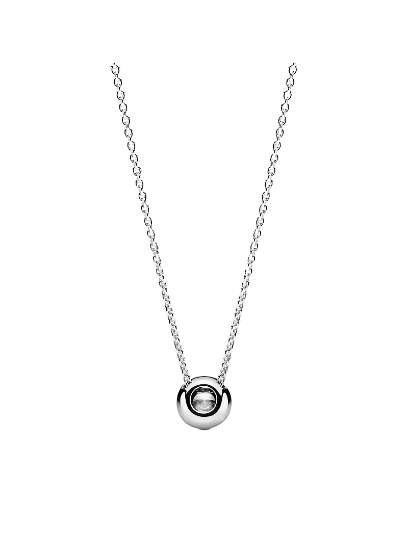 Pandora - Silver necklace with clear cubic zirconia - halsband med hänge - clear - 2