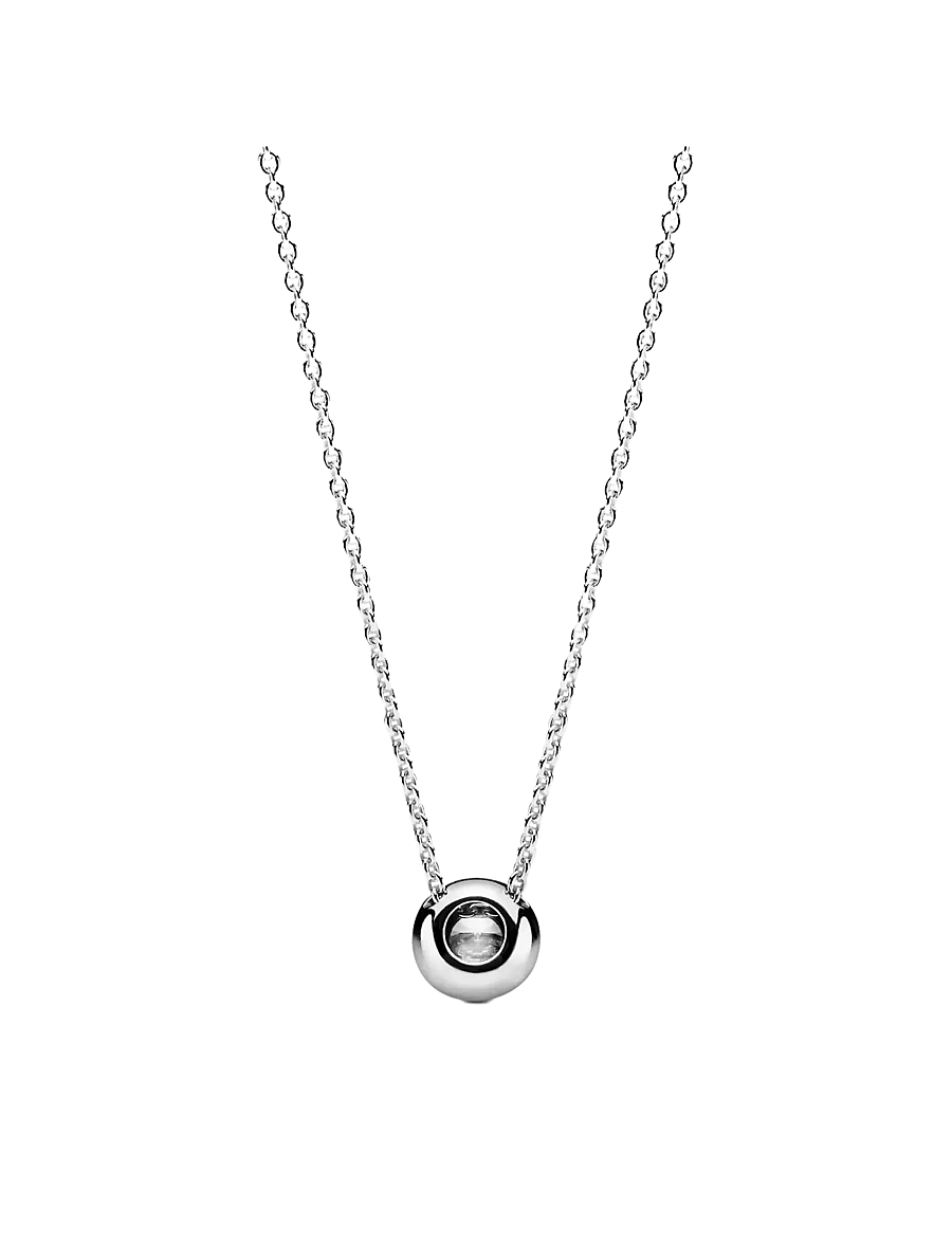 Pandora - Round Sparkle Necklace - kettingen met hanger - clear - 2