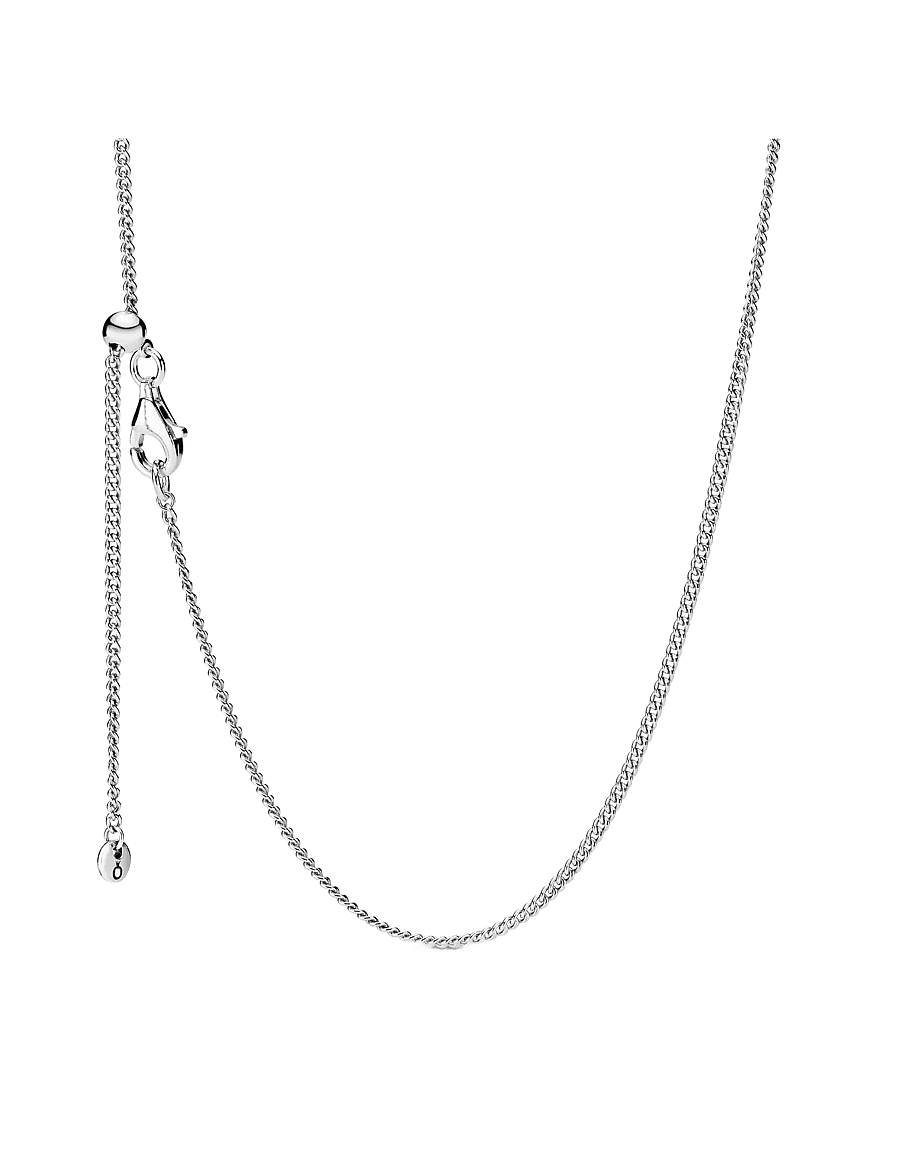 Pandora - Sterling silver necklace with sliding - no color - 1